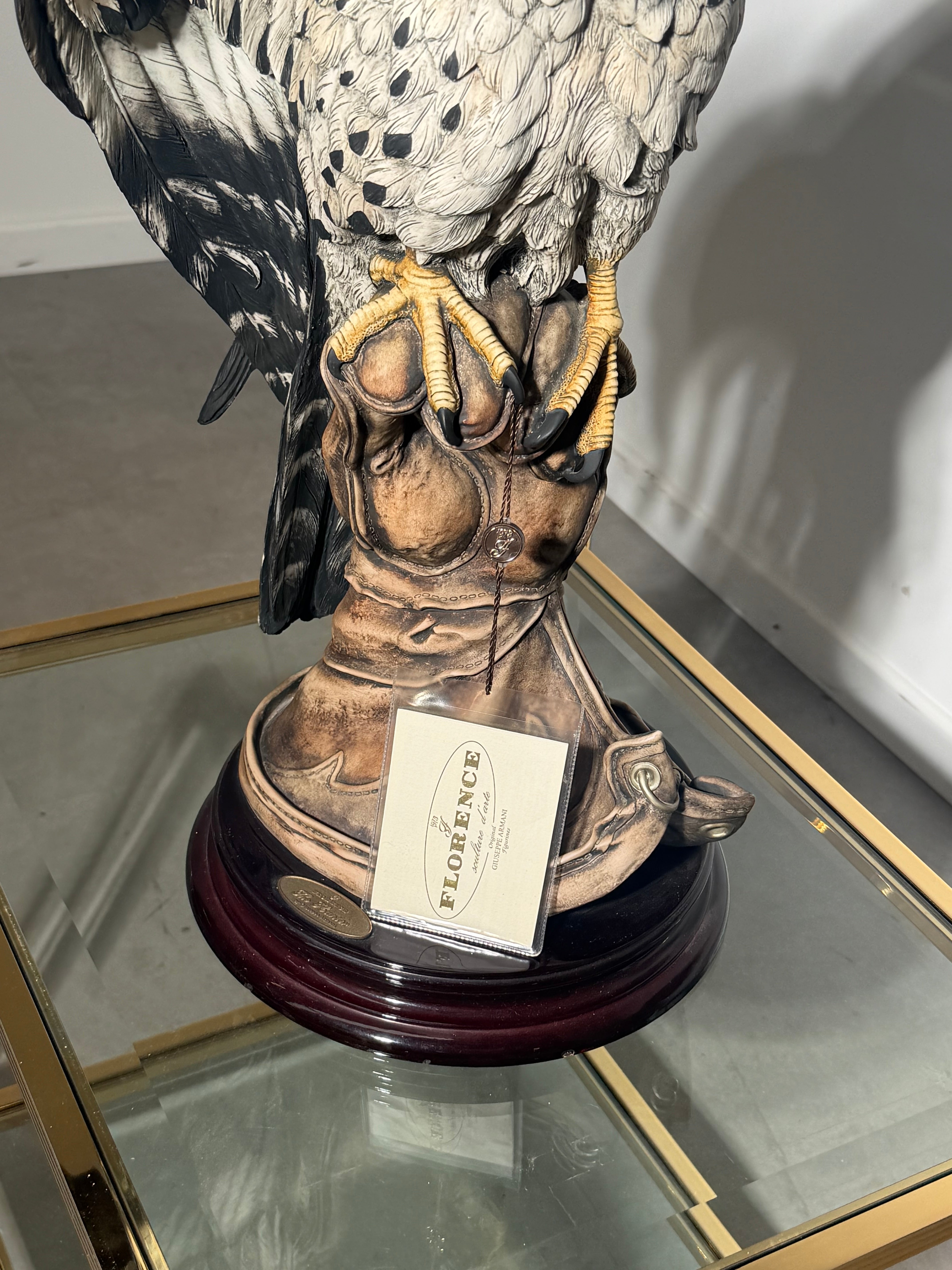 Florence Giuseppe Armani Falcon Sculpture – Limited Edition (No. 1500)
