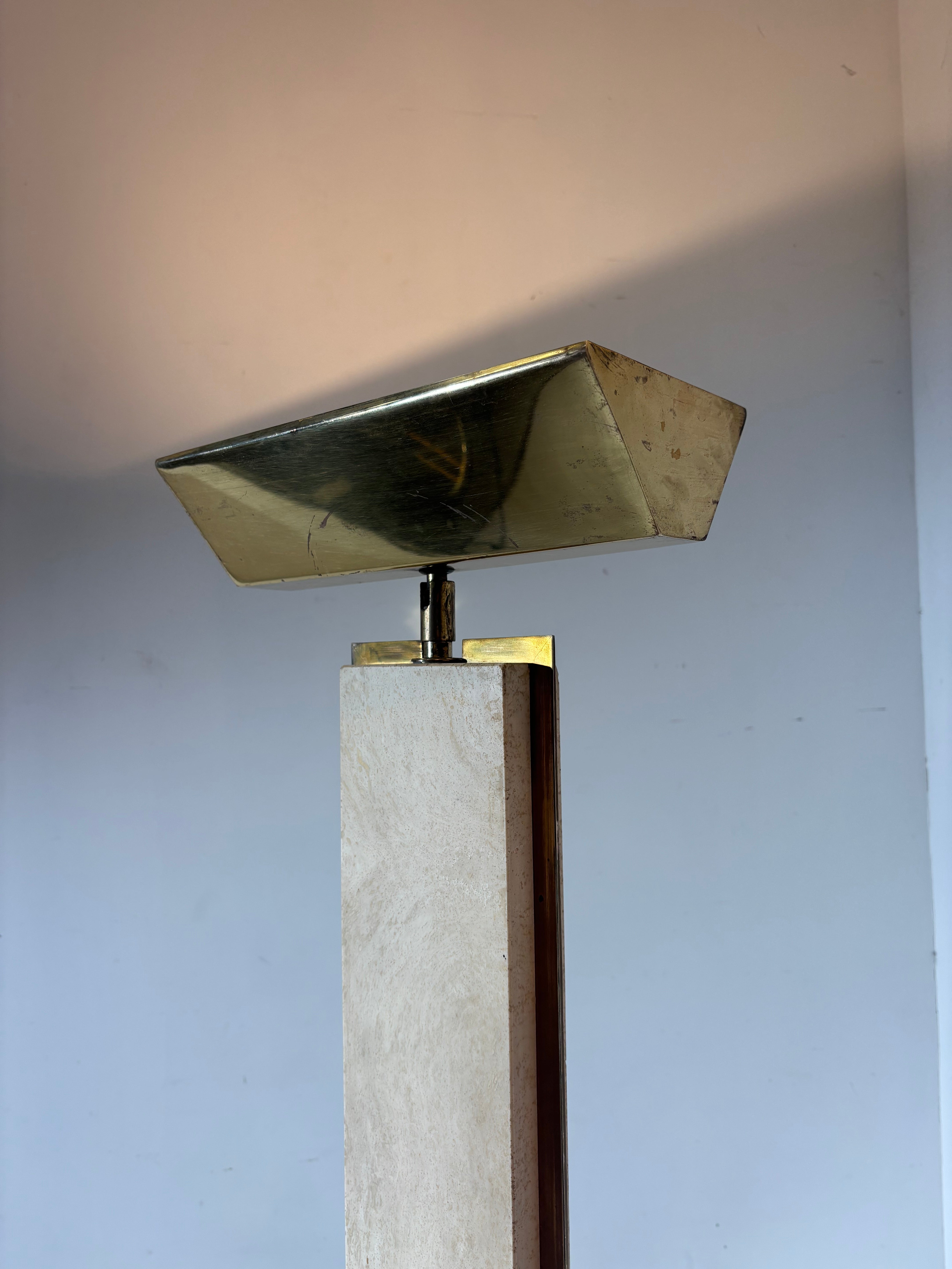Lampadaire en travertin Camille Breesch