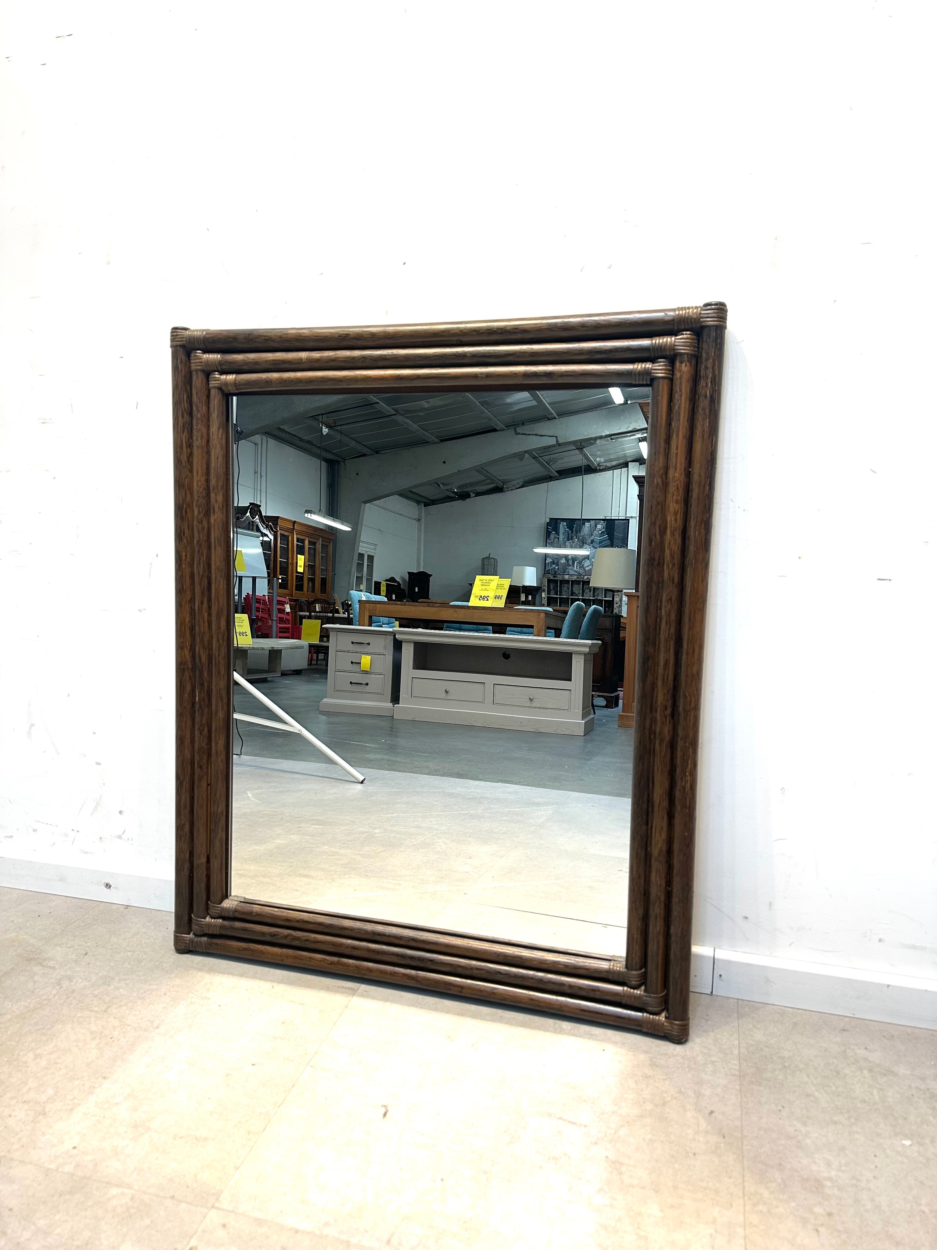 Vintage Bamboo mirror