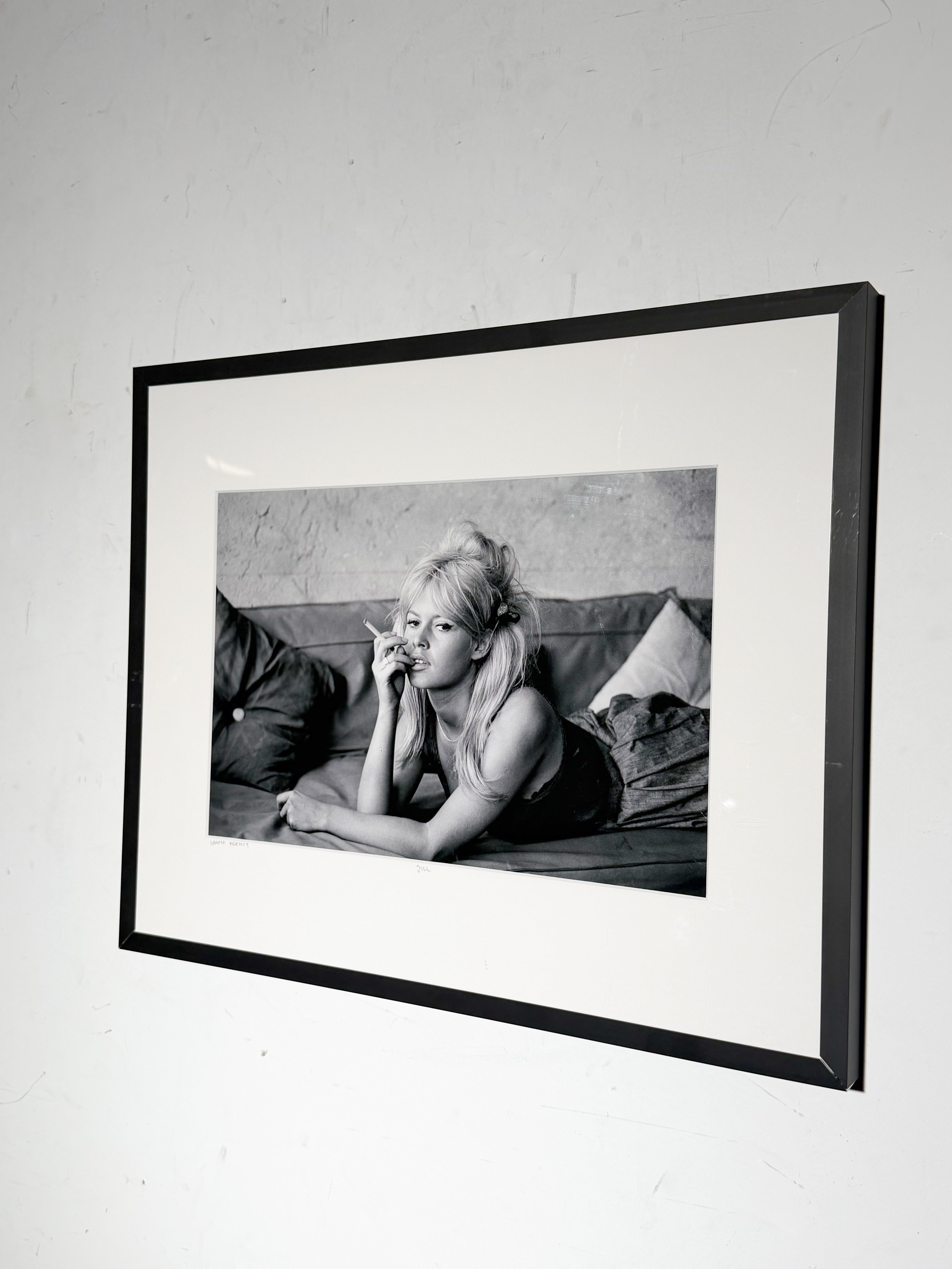 Brigitte Bardot – Black & White Portrait – Framed Photograph