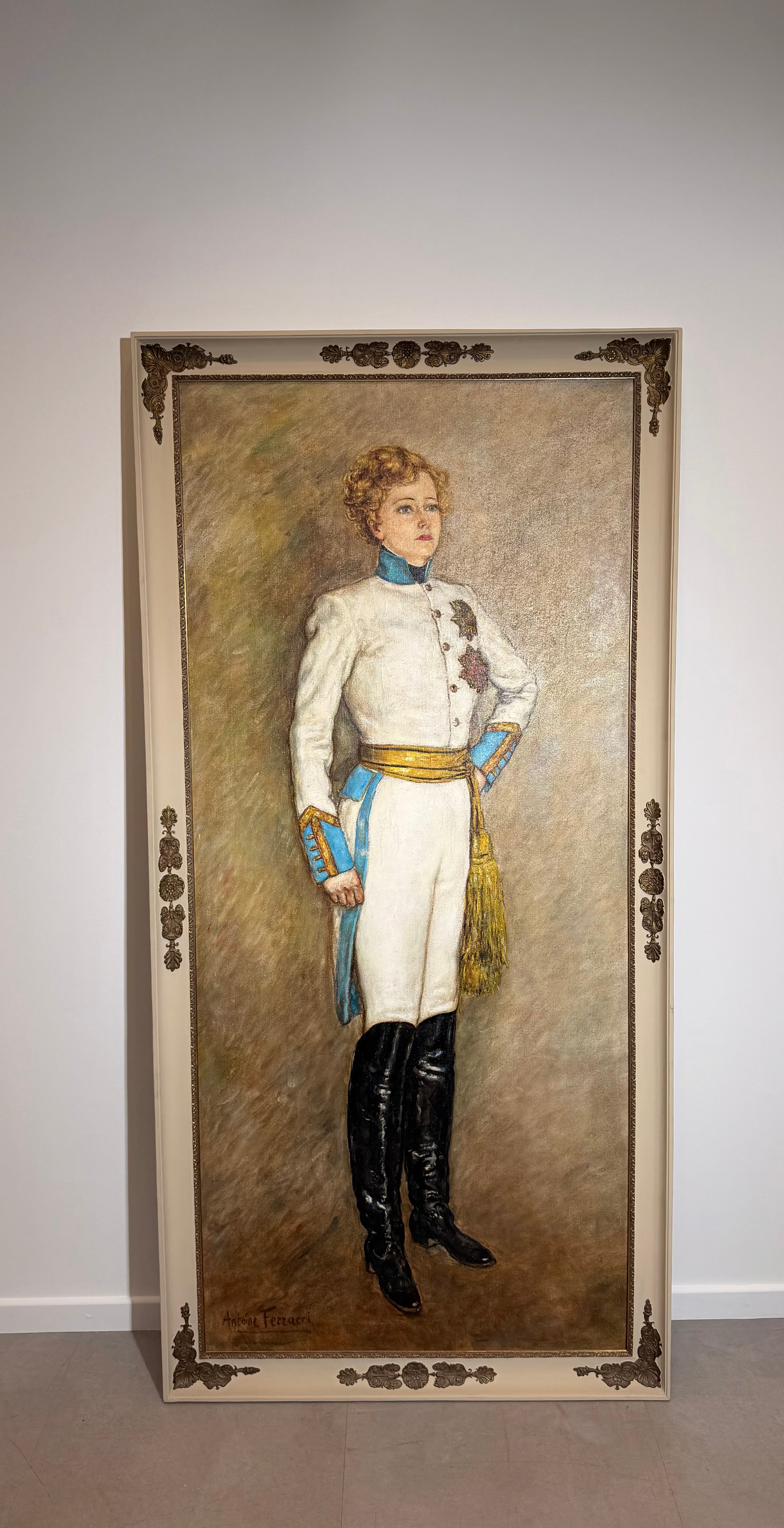 Antoine Ferracci - Large Framed Oil on Canvas
