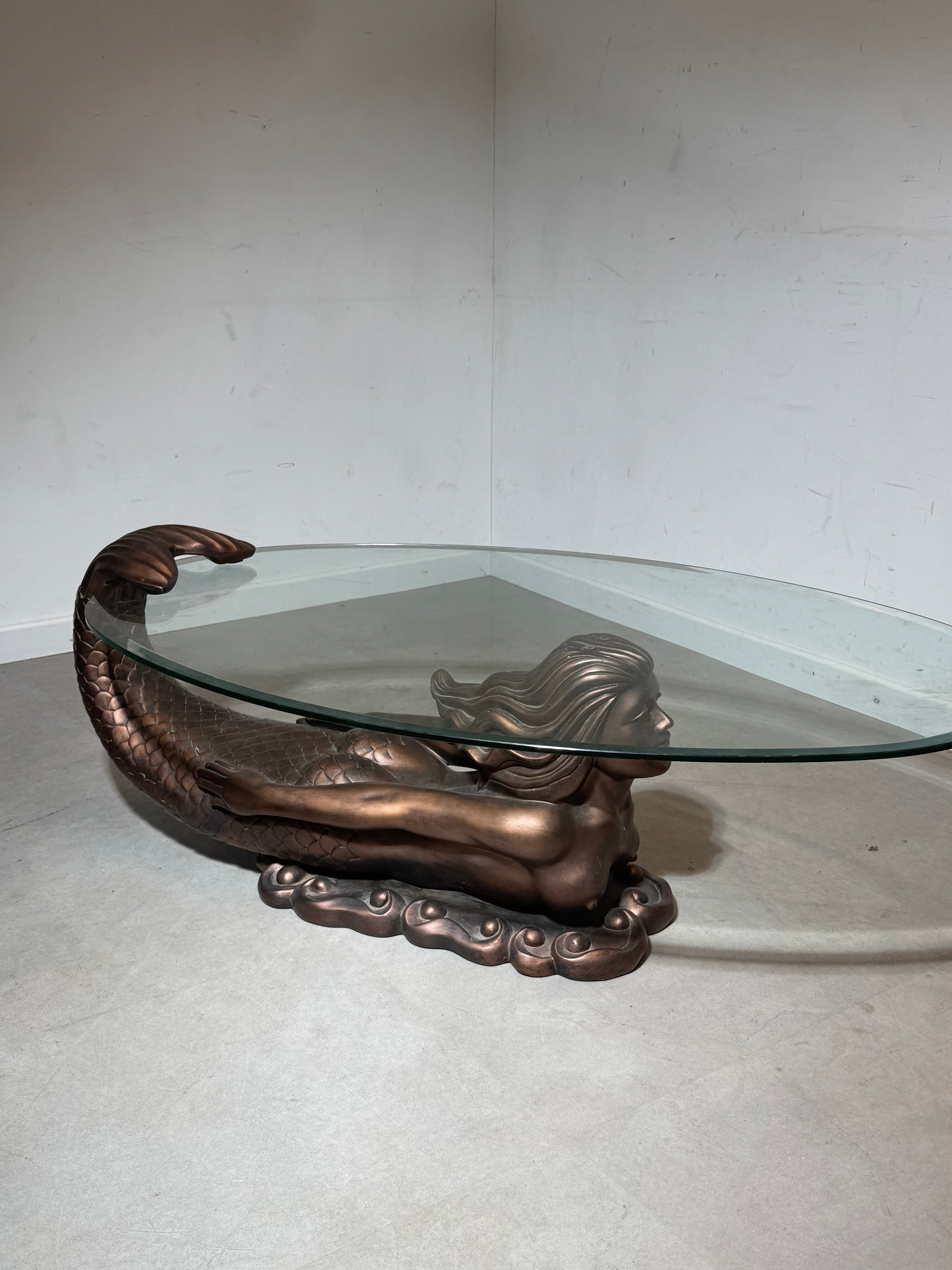 Mermaid Coffee Table – Sculptural Design – 125 cm