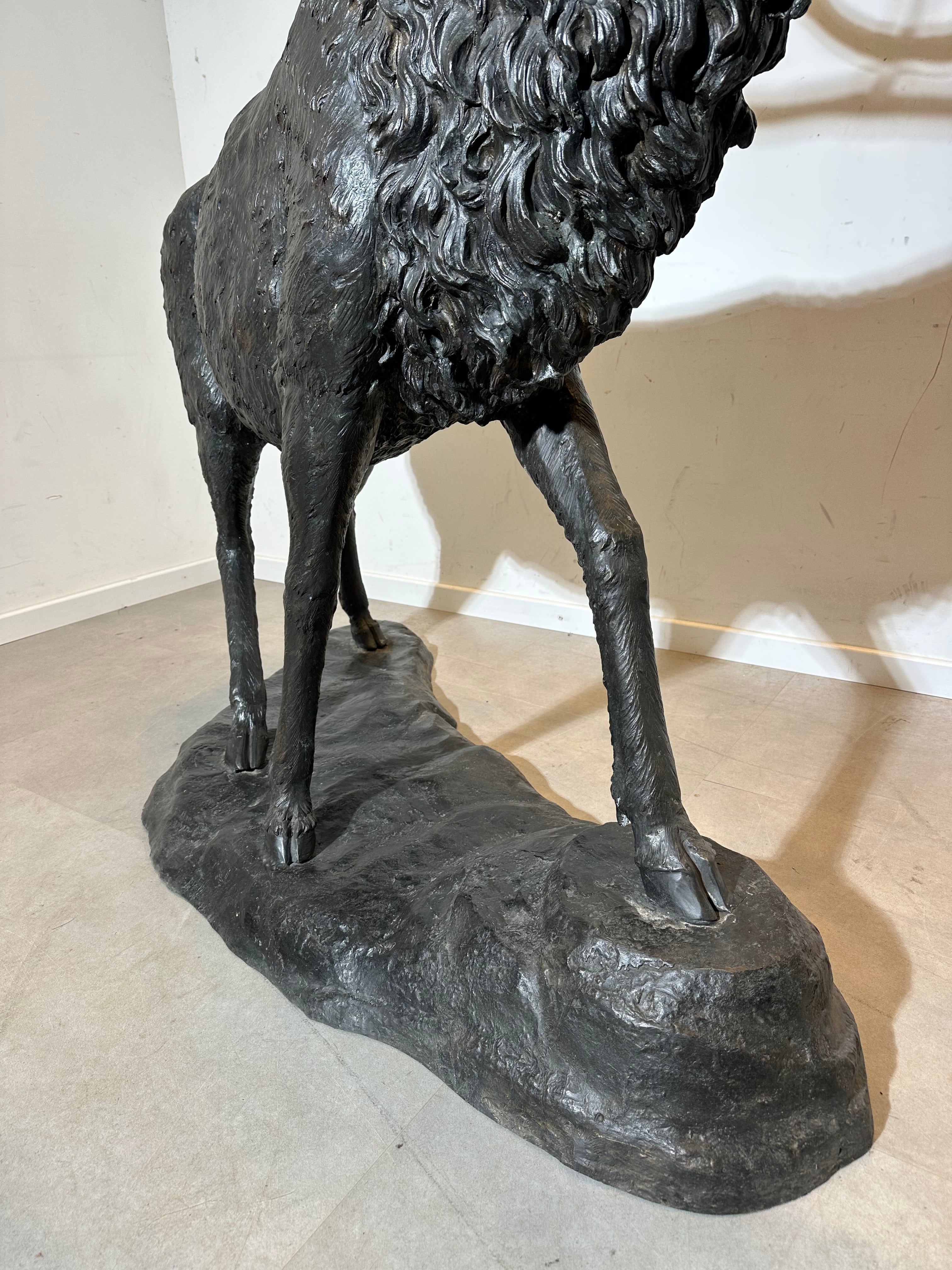 Monumental Bronze Stag Sculpture 175cm