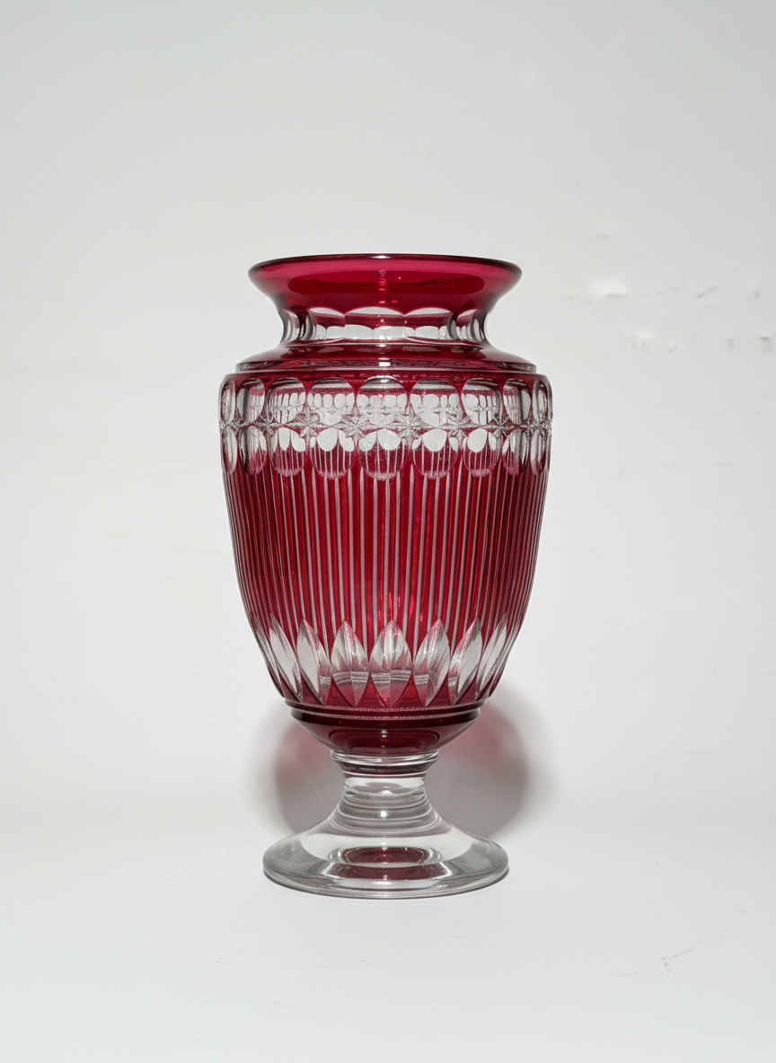 Val St Lambert Crystal Vase - "Antinéa” - 1926 Art Deco