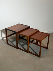 G-Plan Quadrille Nest of Tables in Teak – Set of Three