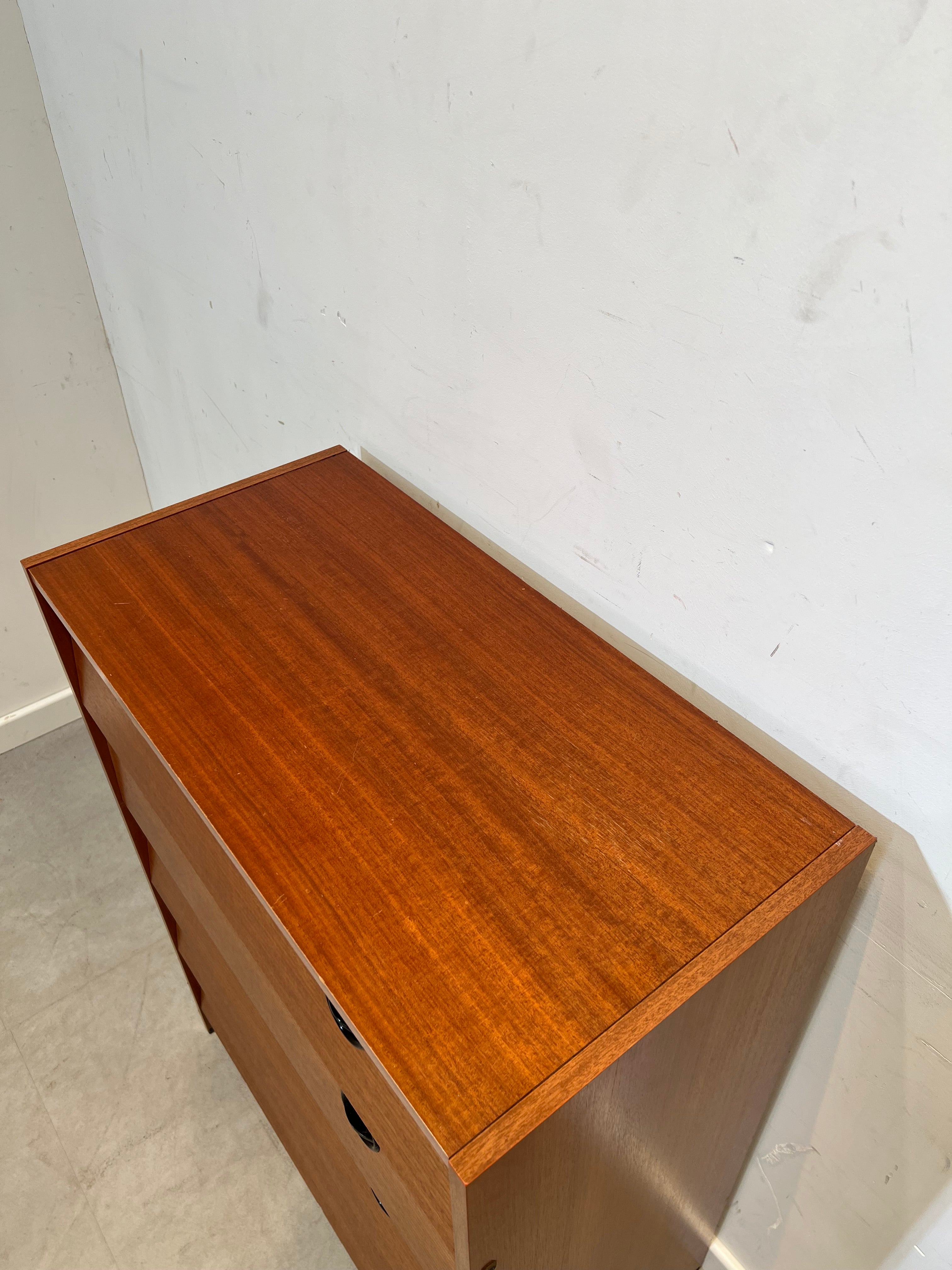 Vintage Mid-Century Teak Shoe Cabinet – Compact Storage Unit