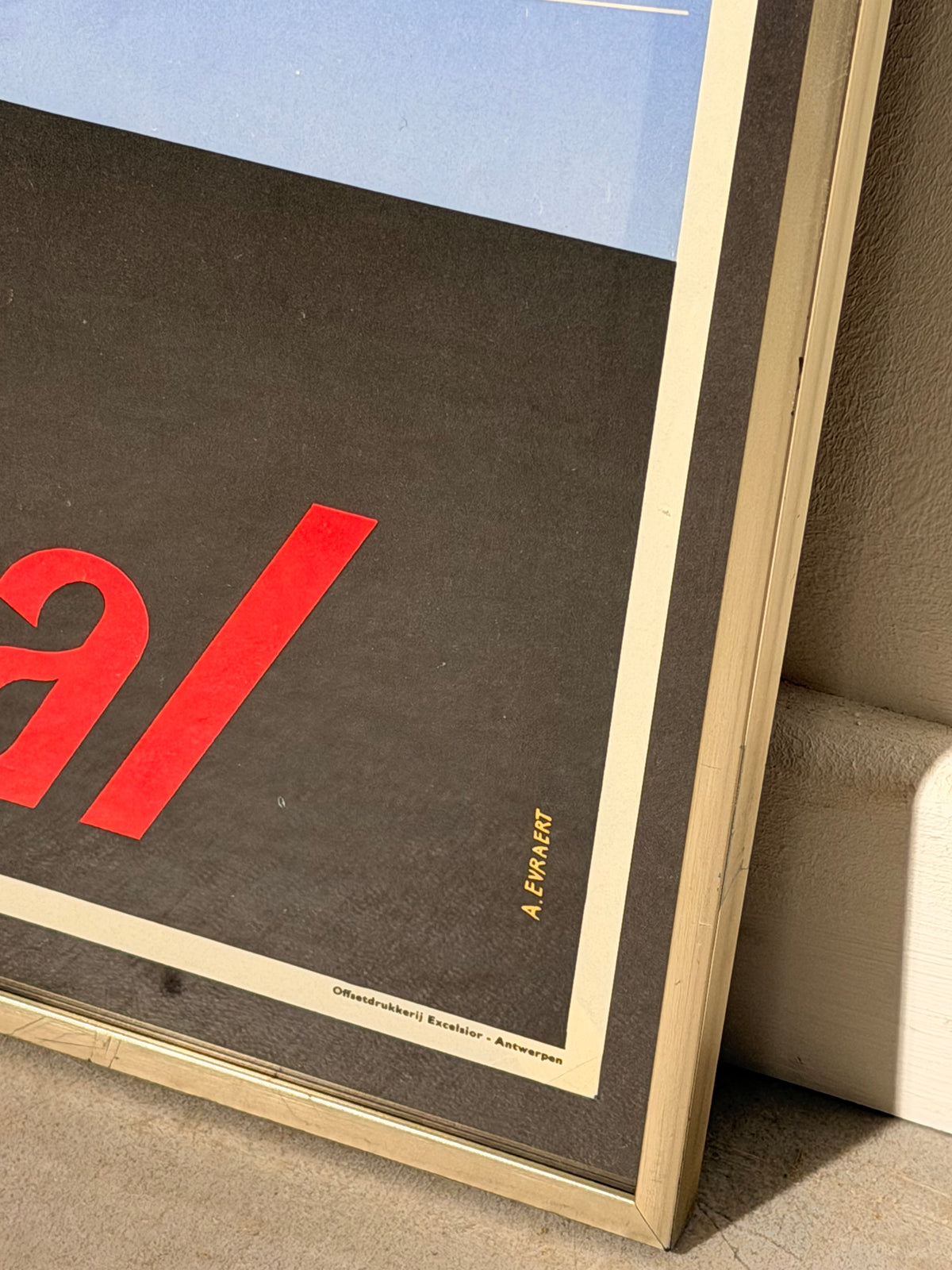 Original 1958 Expo 58 Germinal Poster De Mens en het Socialisme