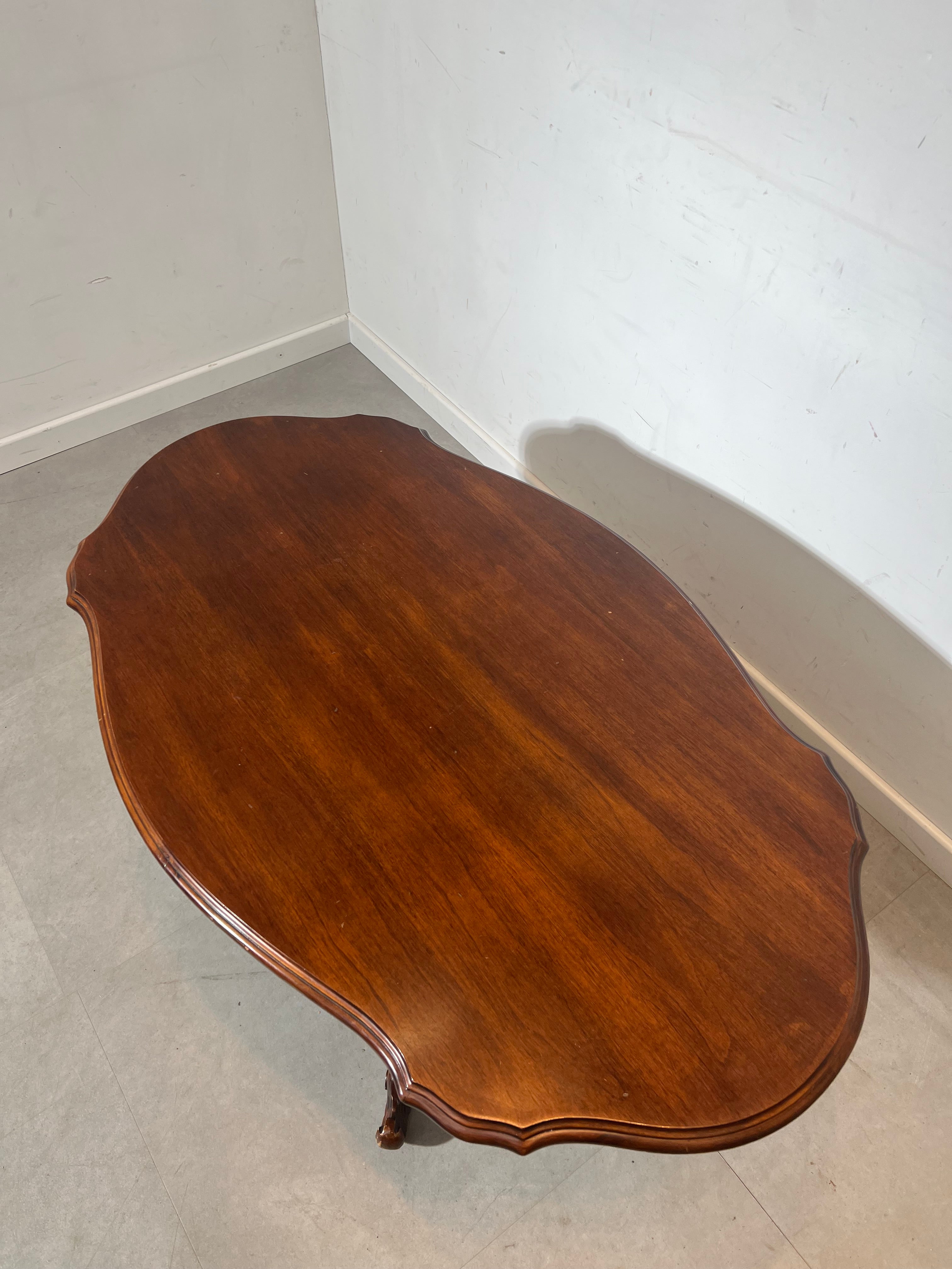 Antique Oval Wooden Coffee Table