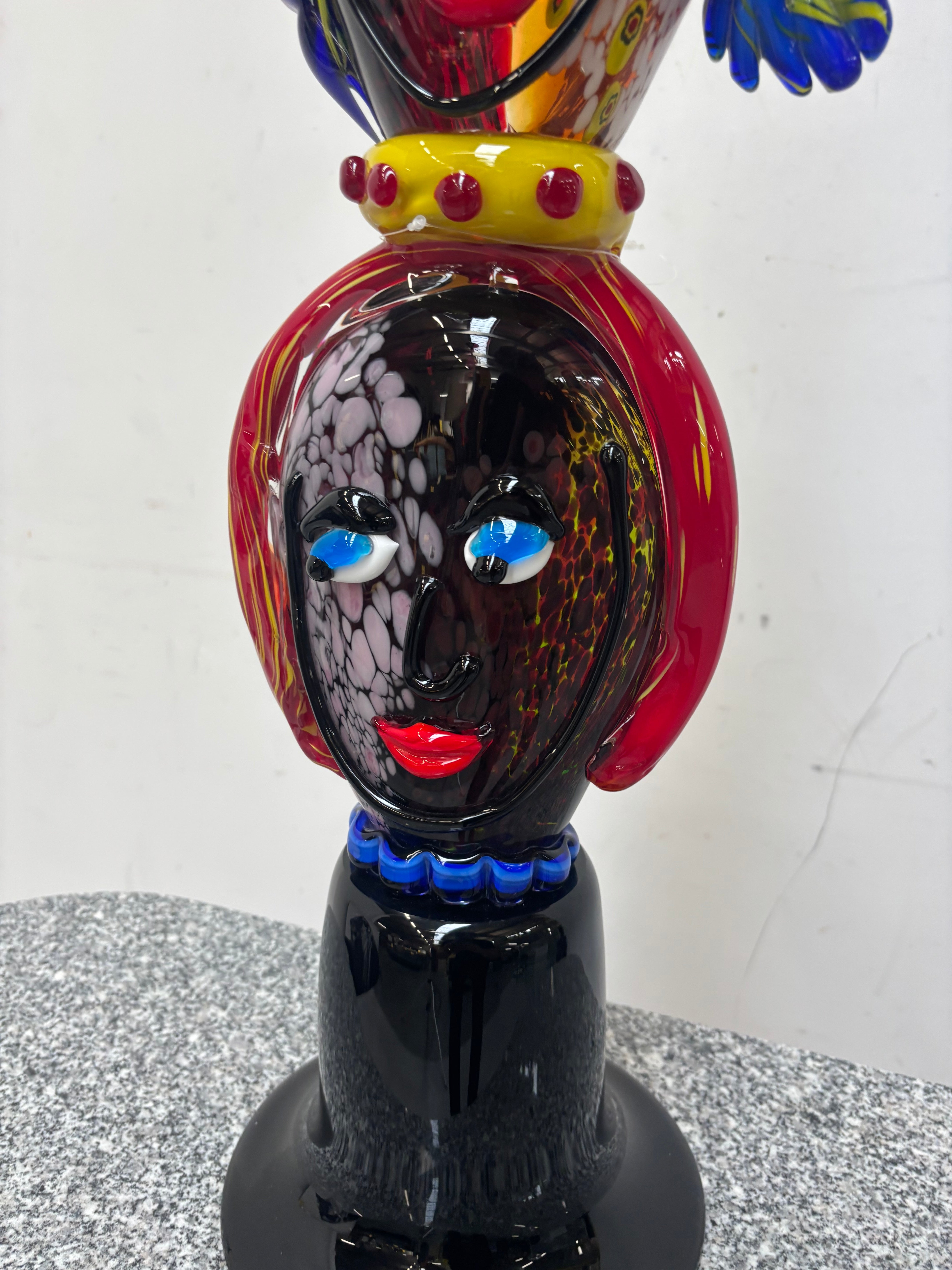 Abstracte figuur van Murano-glas, 90 cm.