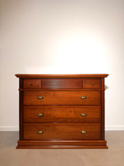 Cherrywood Chest of Drawers with Tambour Front Detail