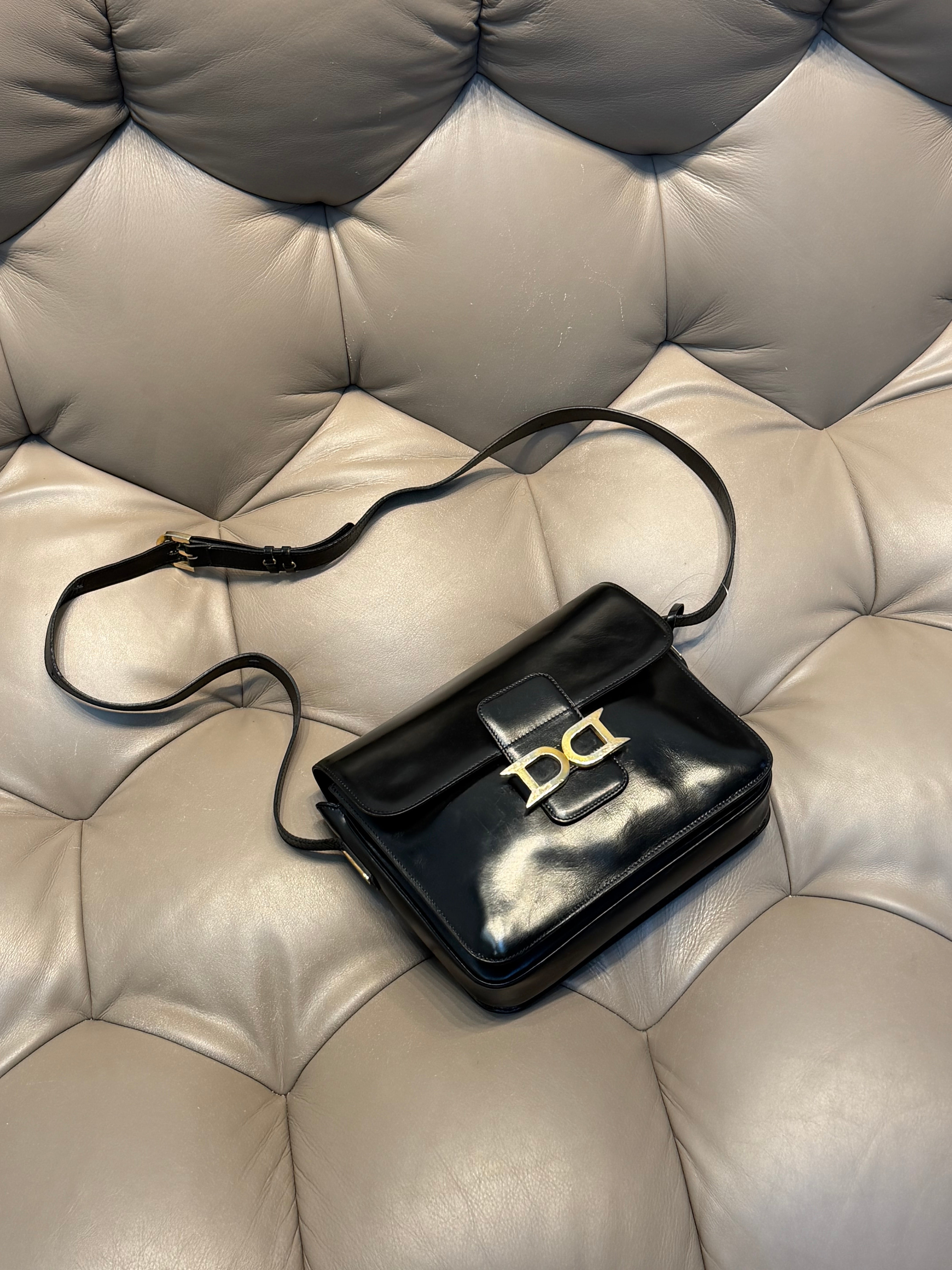 Vintage Delvaux Bourgogne Bag Black