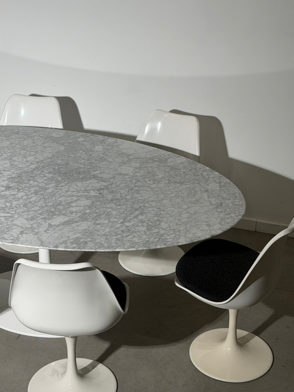 Rudi Bonzanini Tulip Dining Set – Oval Table & 6 Swivel Chairs, Italy, 1960s/70s