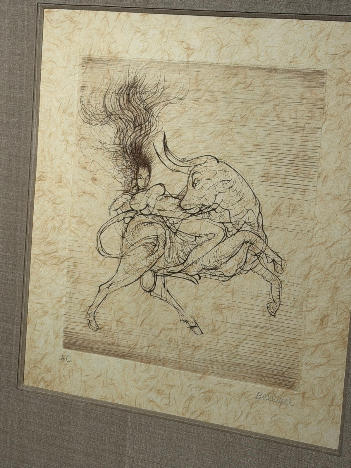 Hans Bellmer – The Abduction of Europa – H.C. Lithograph – 60 × 40 cm