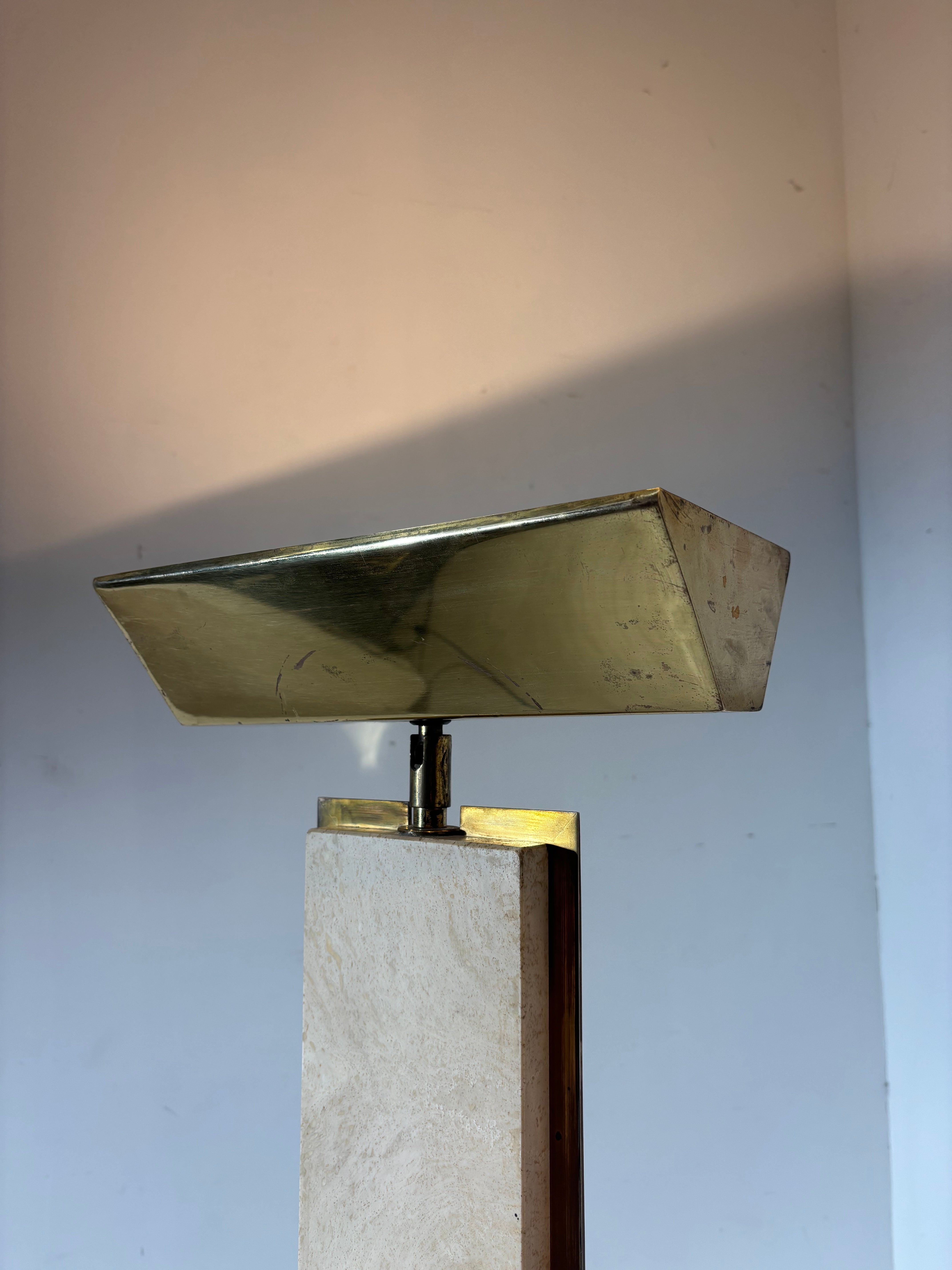 Lampadaire en travertin Camille Breesch