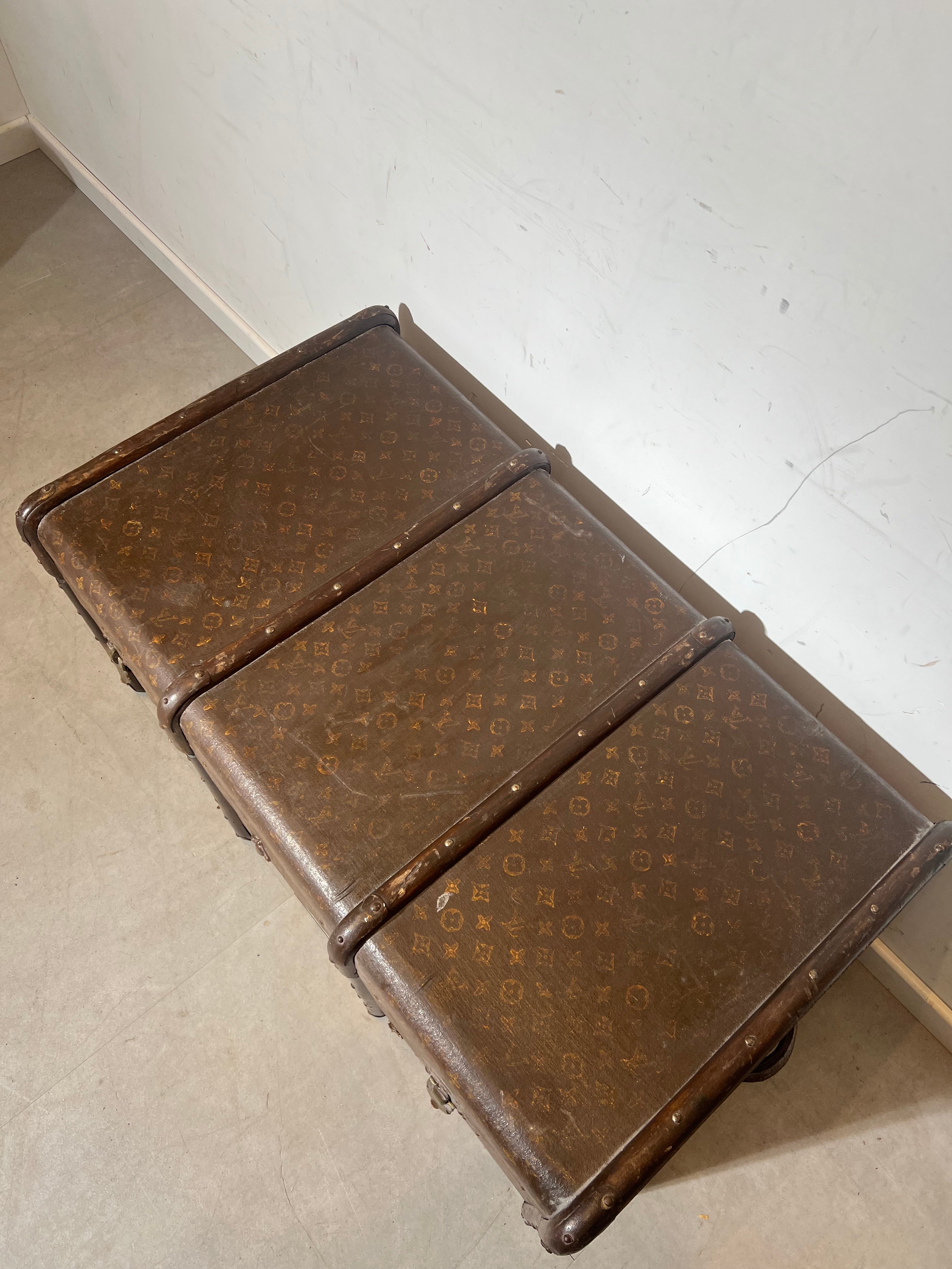 LV style Suitcase with Monogram