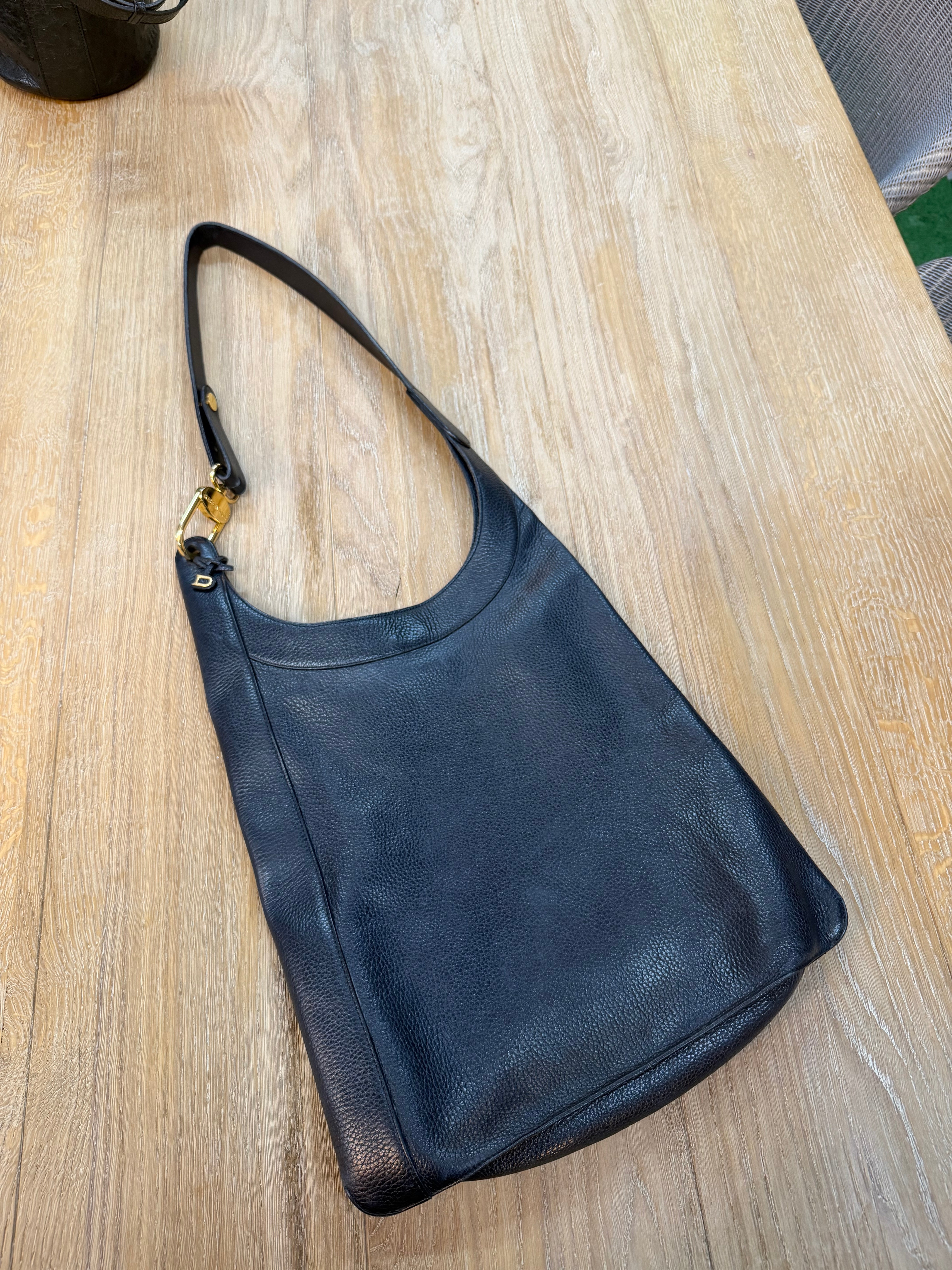 Delvaux “Jongleur” Bag – Navy Blue Leather – 47 x 36 cm