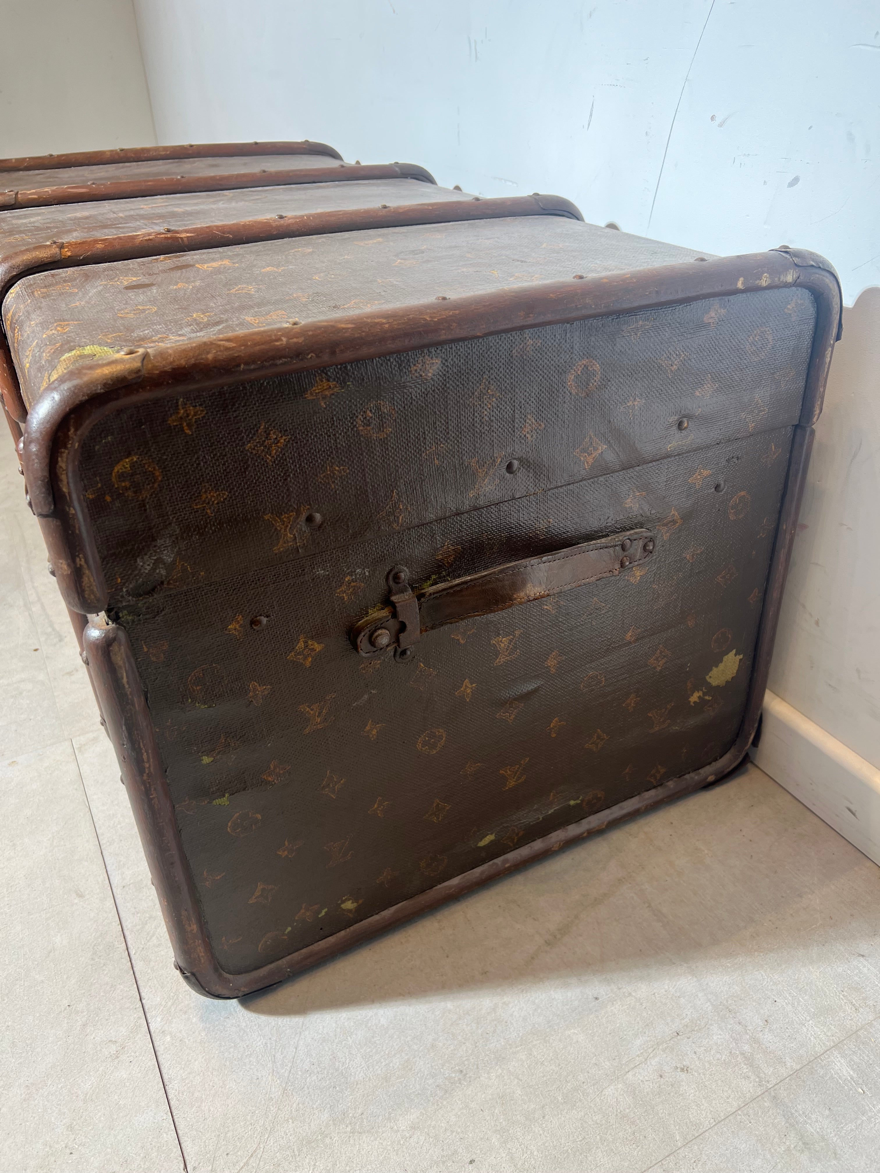 LV style Suitcase with Monogram
