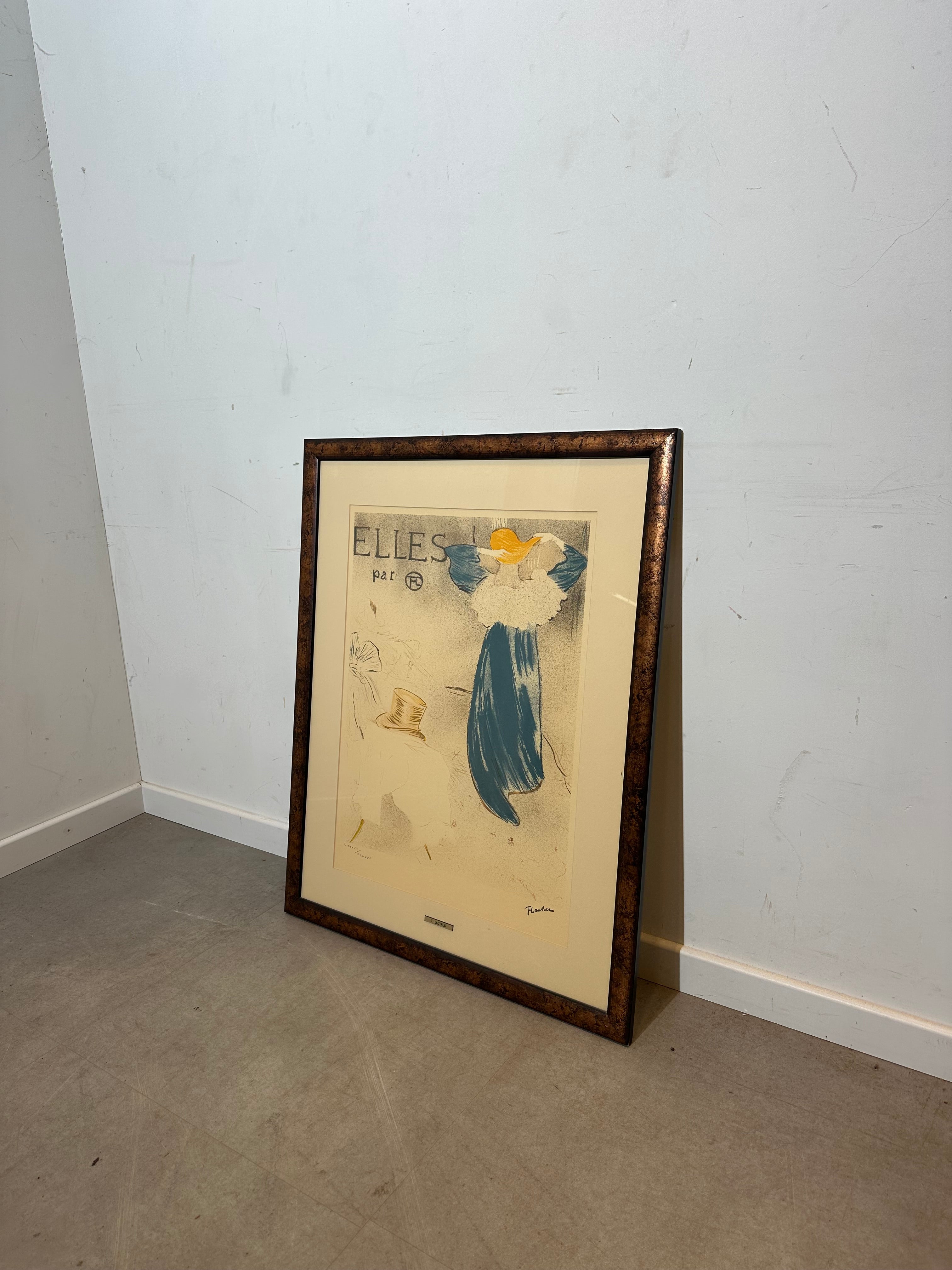 Henri de Toulouse-Lautrec – “Elles” ingelijste litho