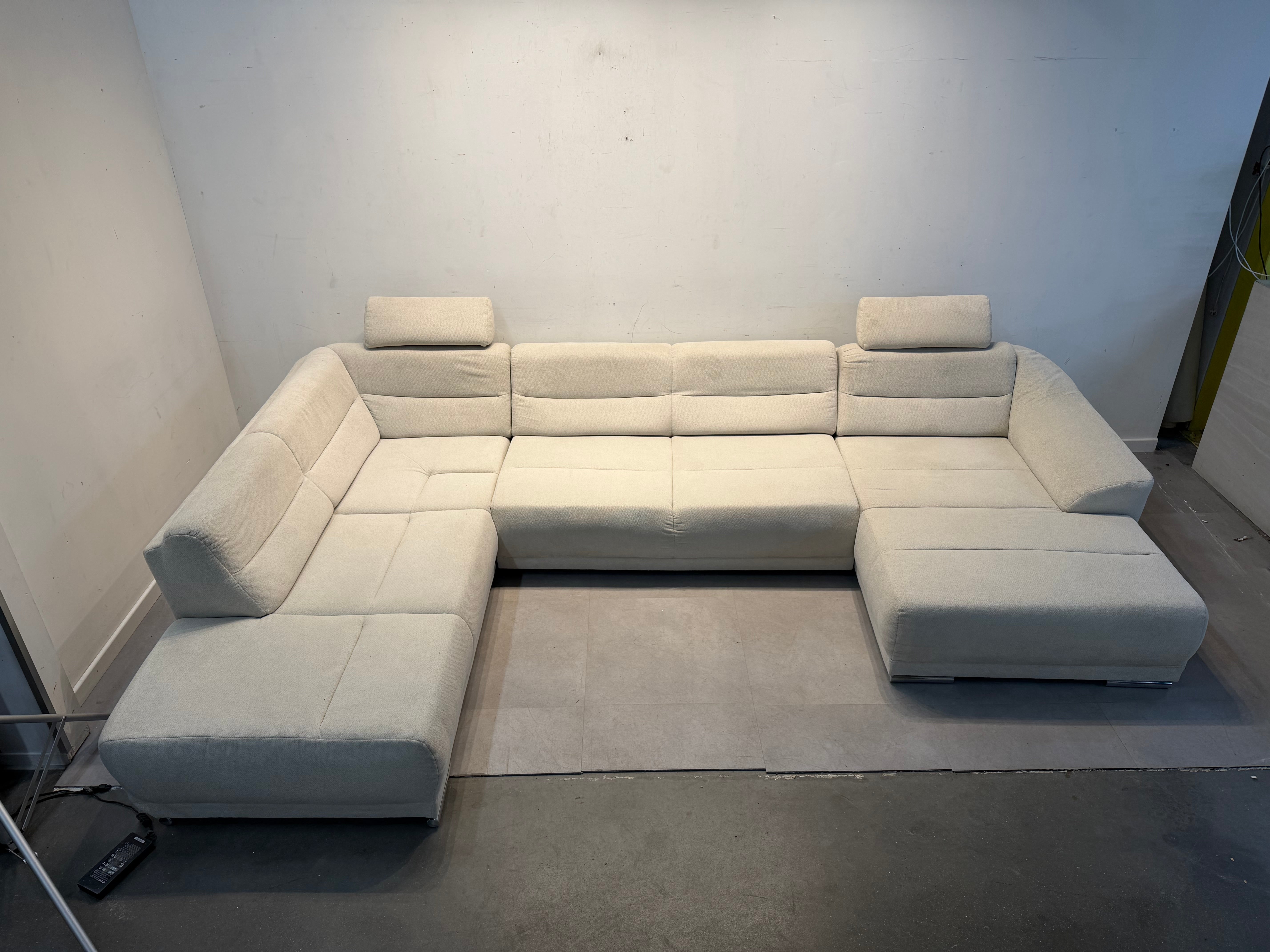 Beige XL Corner Sofa – 360 × 230 × 92 cm