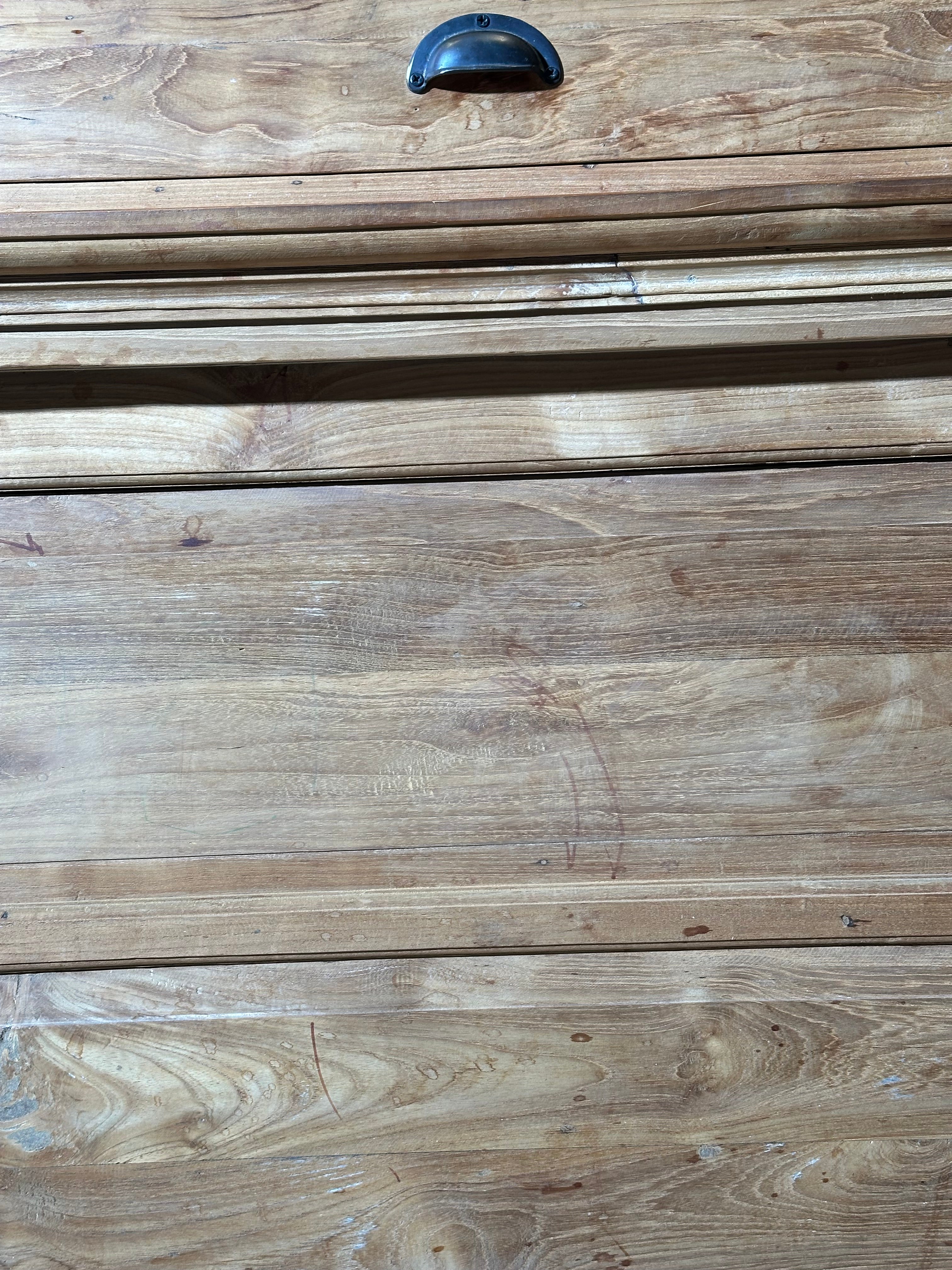 Modern Large-Scale Teak Display Cabinet