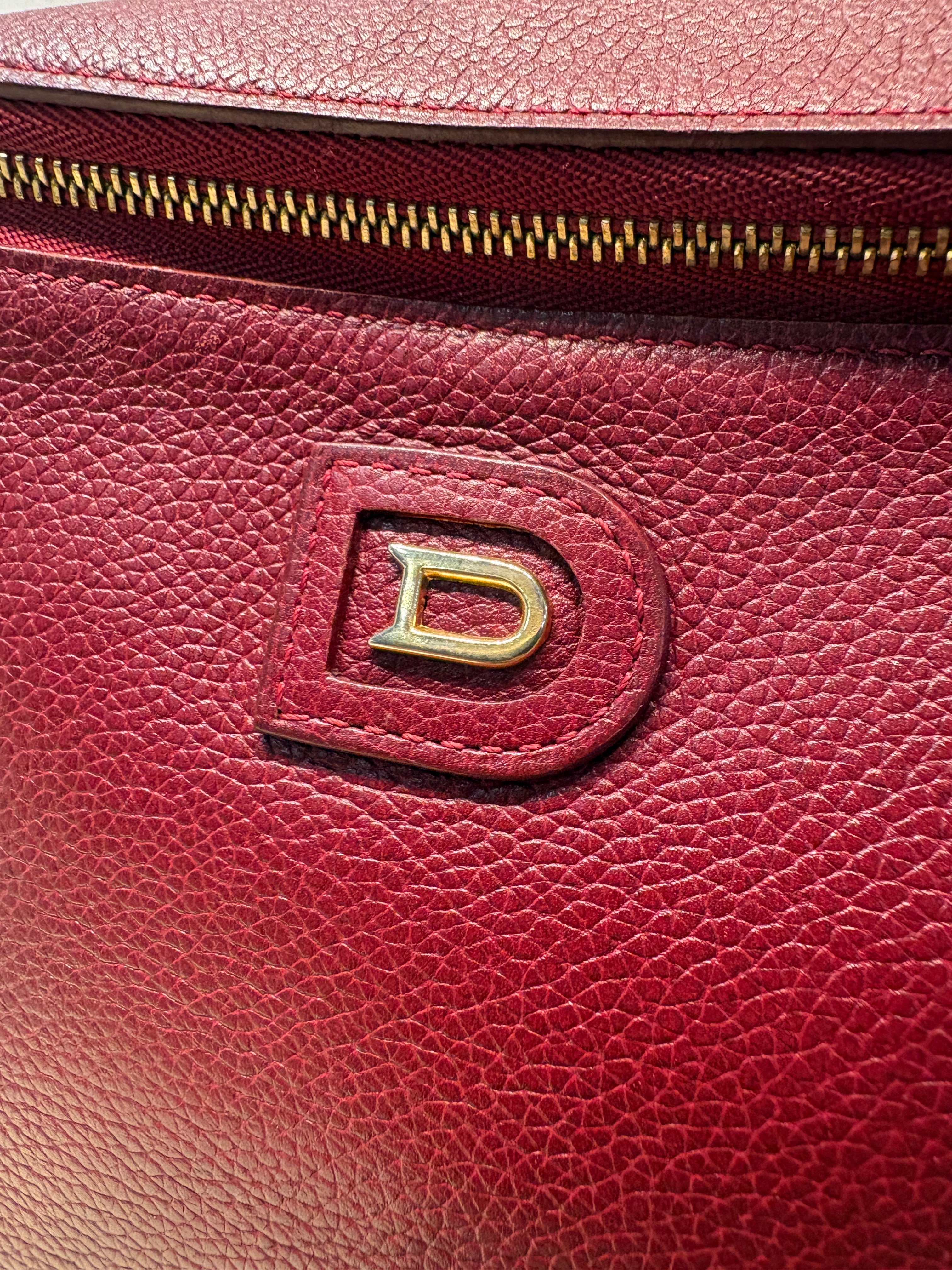 Delvaux Macao Crossbody Bag – Burgundy Leather