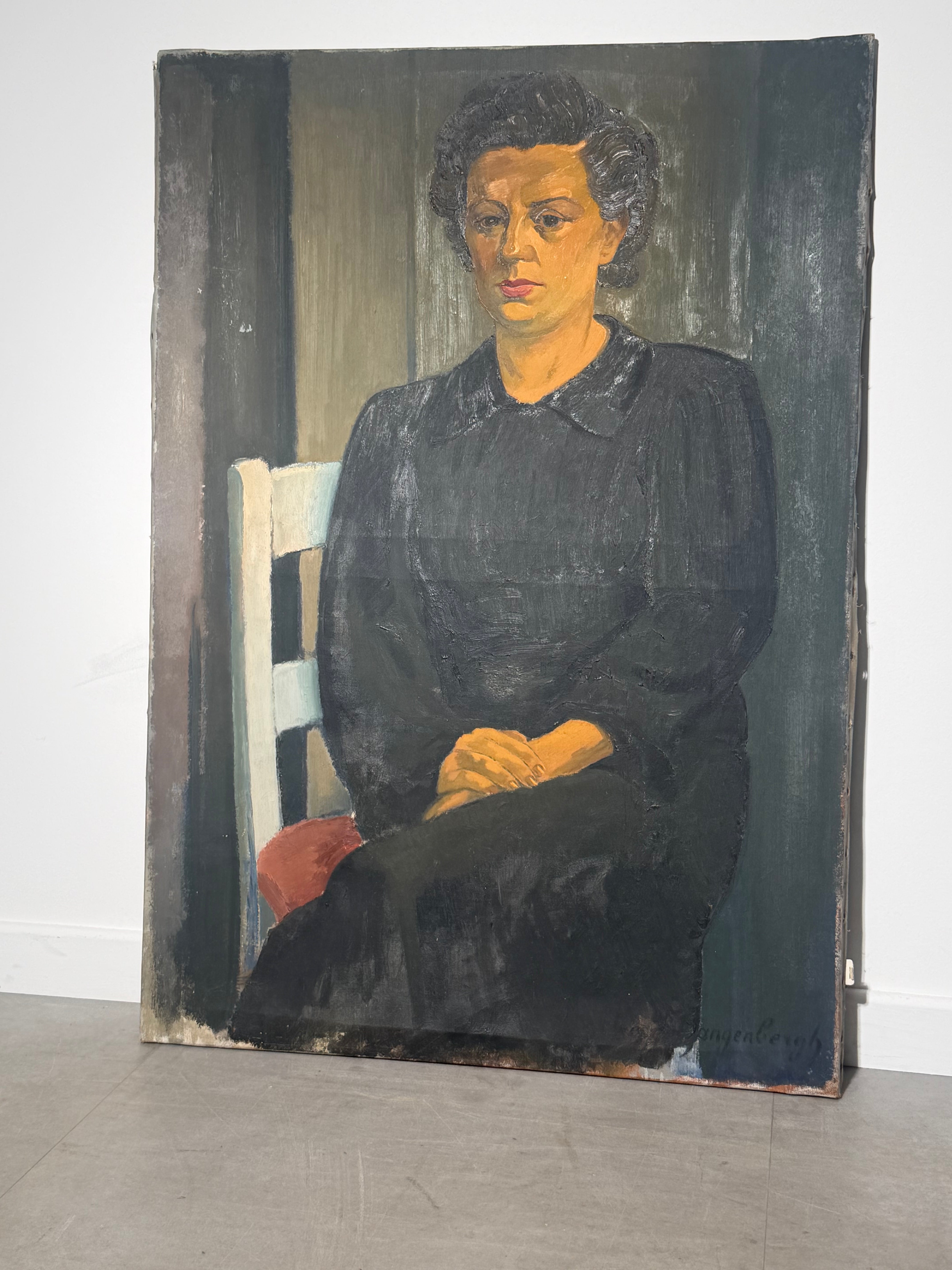 Dré Van Den Langenbergh - Oil On Canvas - Portrait