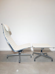 Vitra EA 116 Armless Lounge Chair & EA 125 Ottoman by Charles & Ray Eames