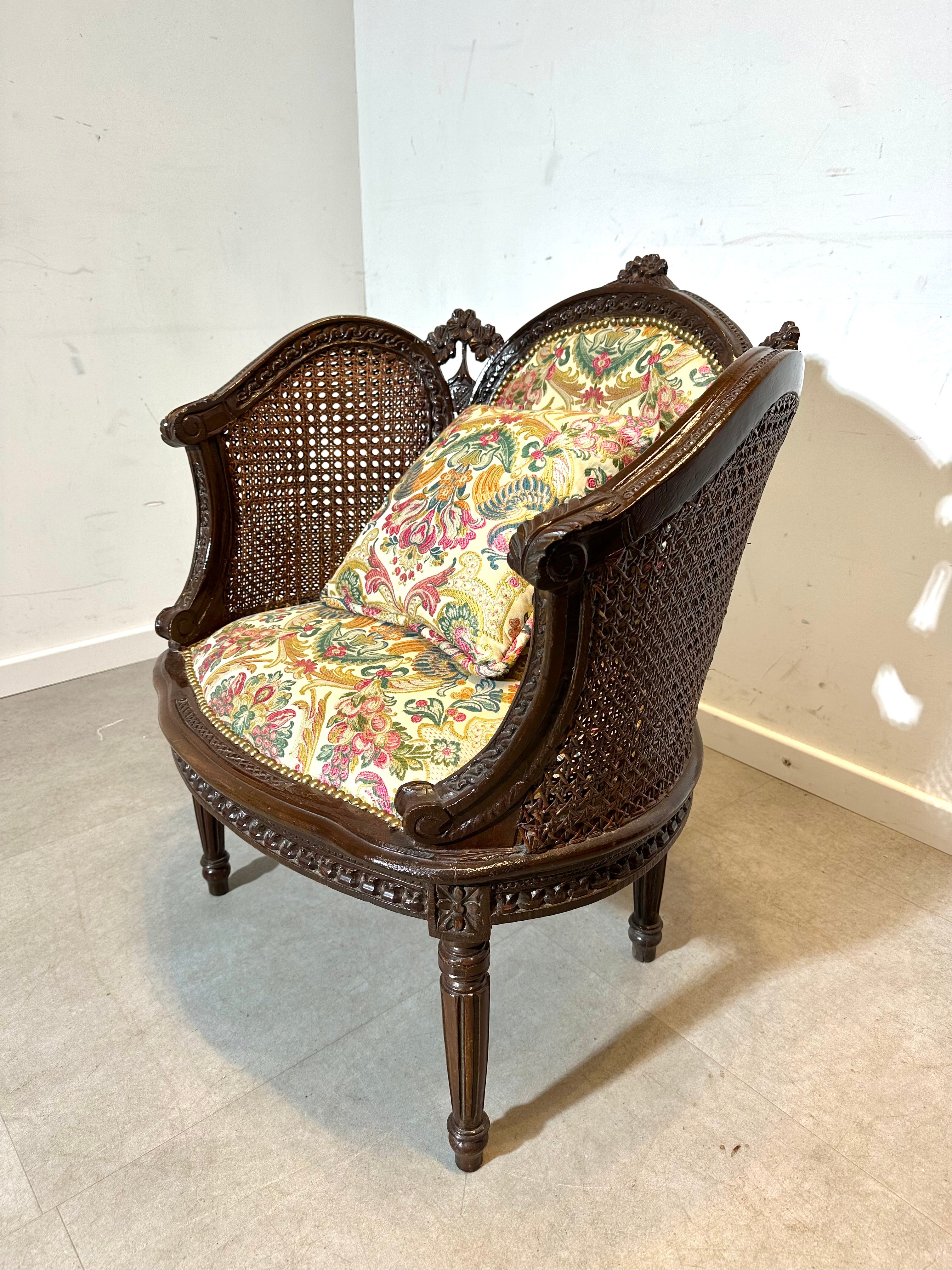 Antique French Bergère Chair