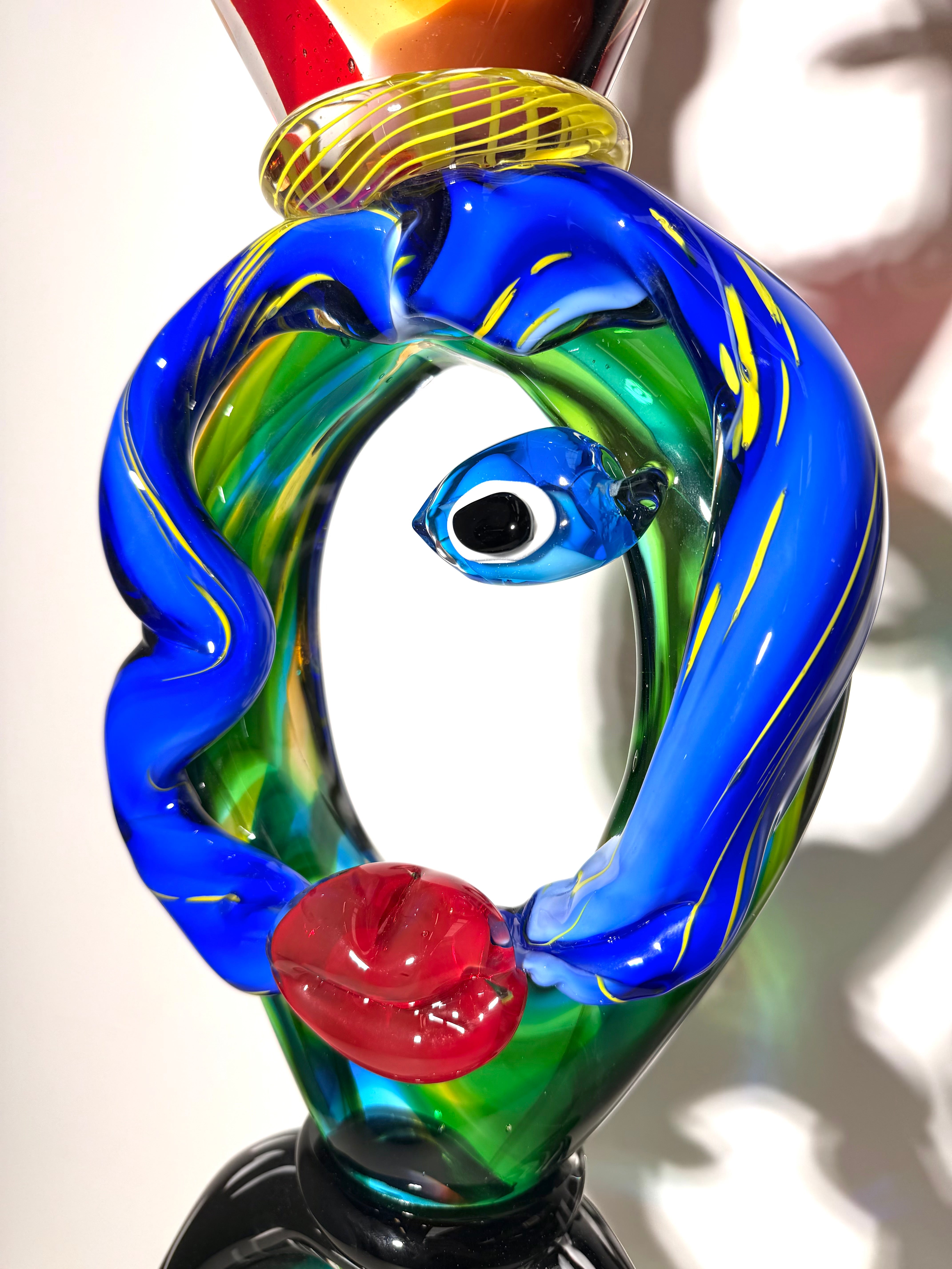 Murano Style Art Glass Totem Sculpture