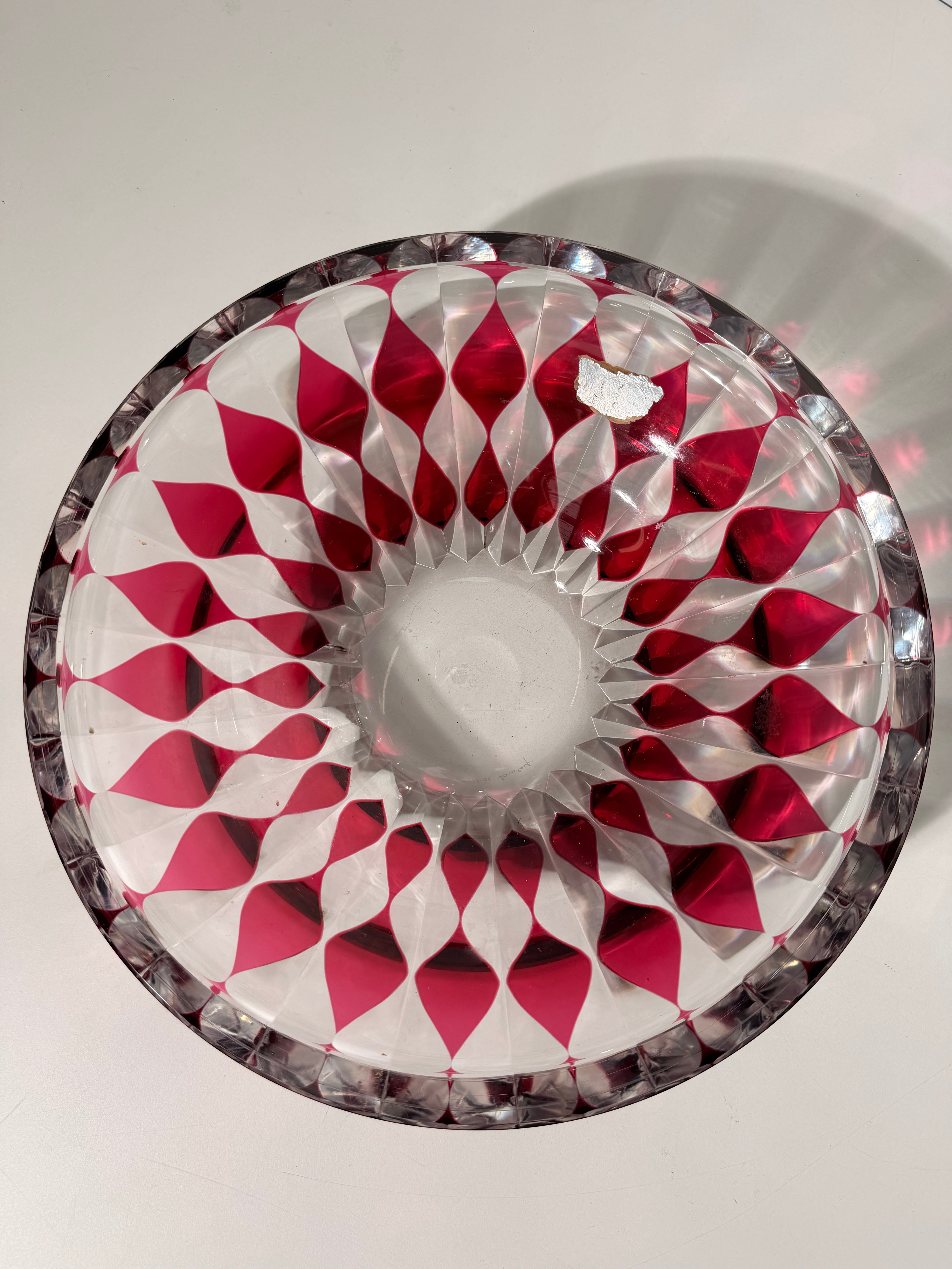 Val Saint Lambert Cut Crystal Bowl