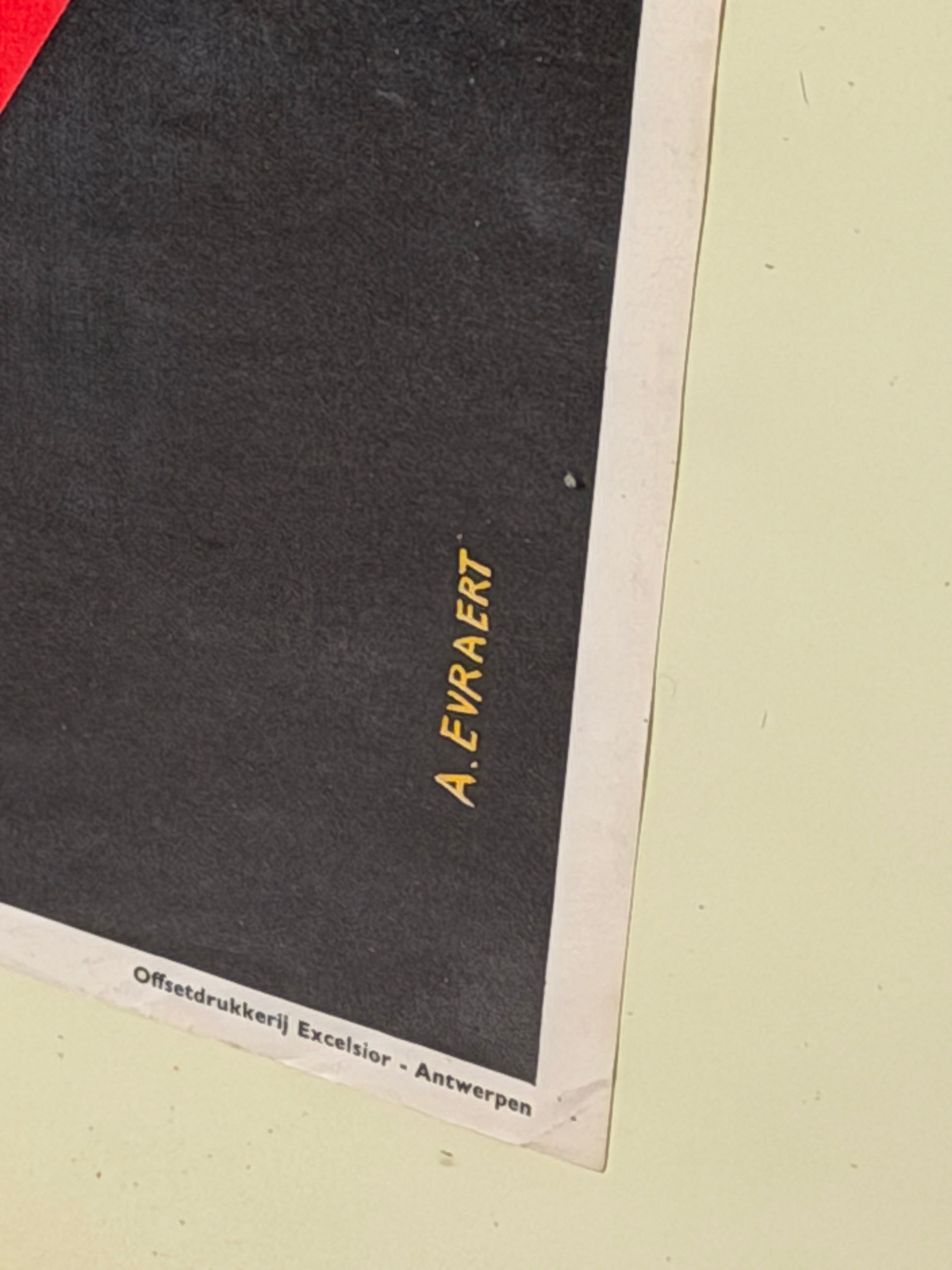Original Expo 58 Germinal Poster by A. Evraert – Brussels 1958