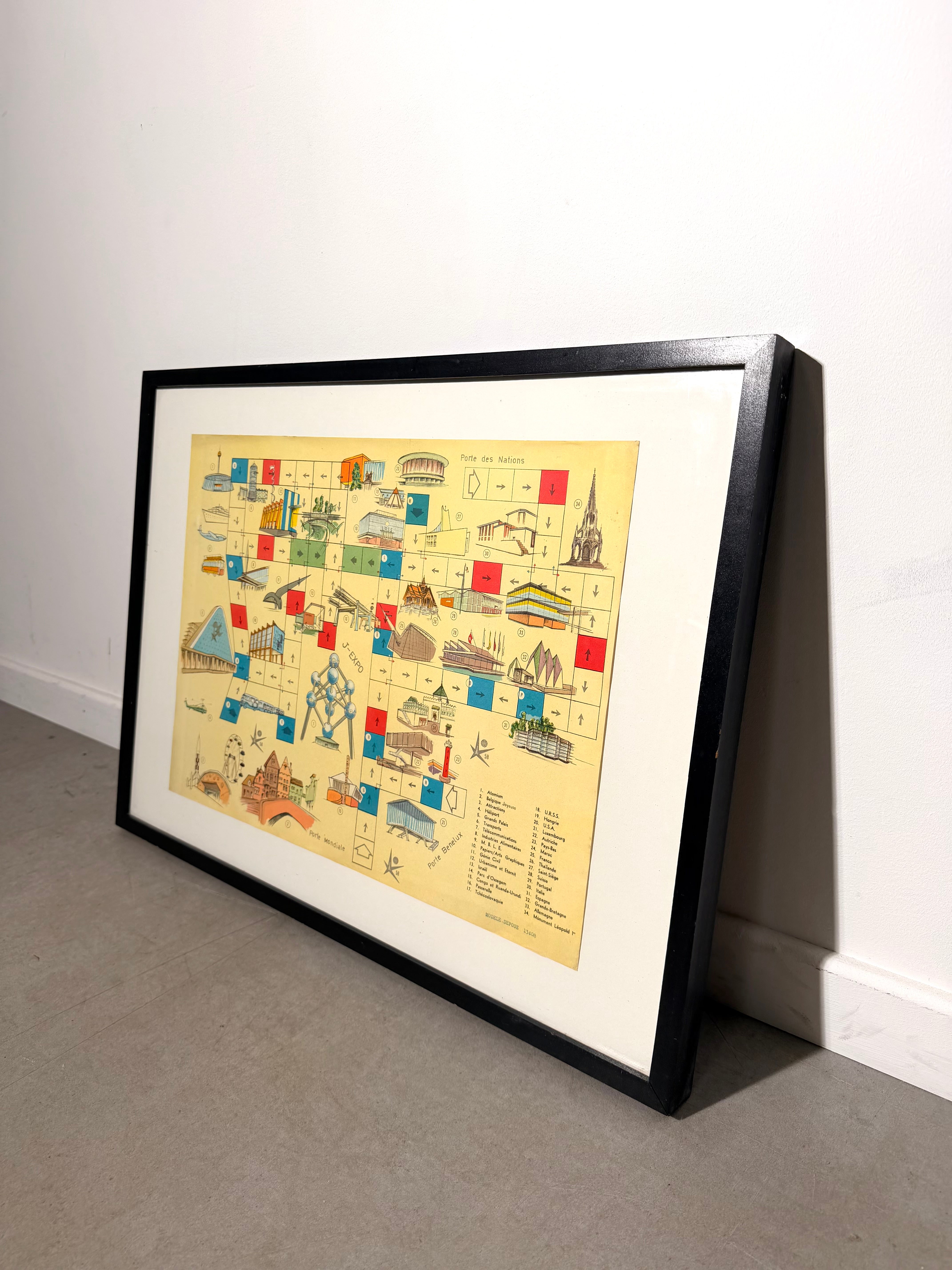 Original Expo 58 Brussels World’s Fair Illustrated Map