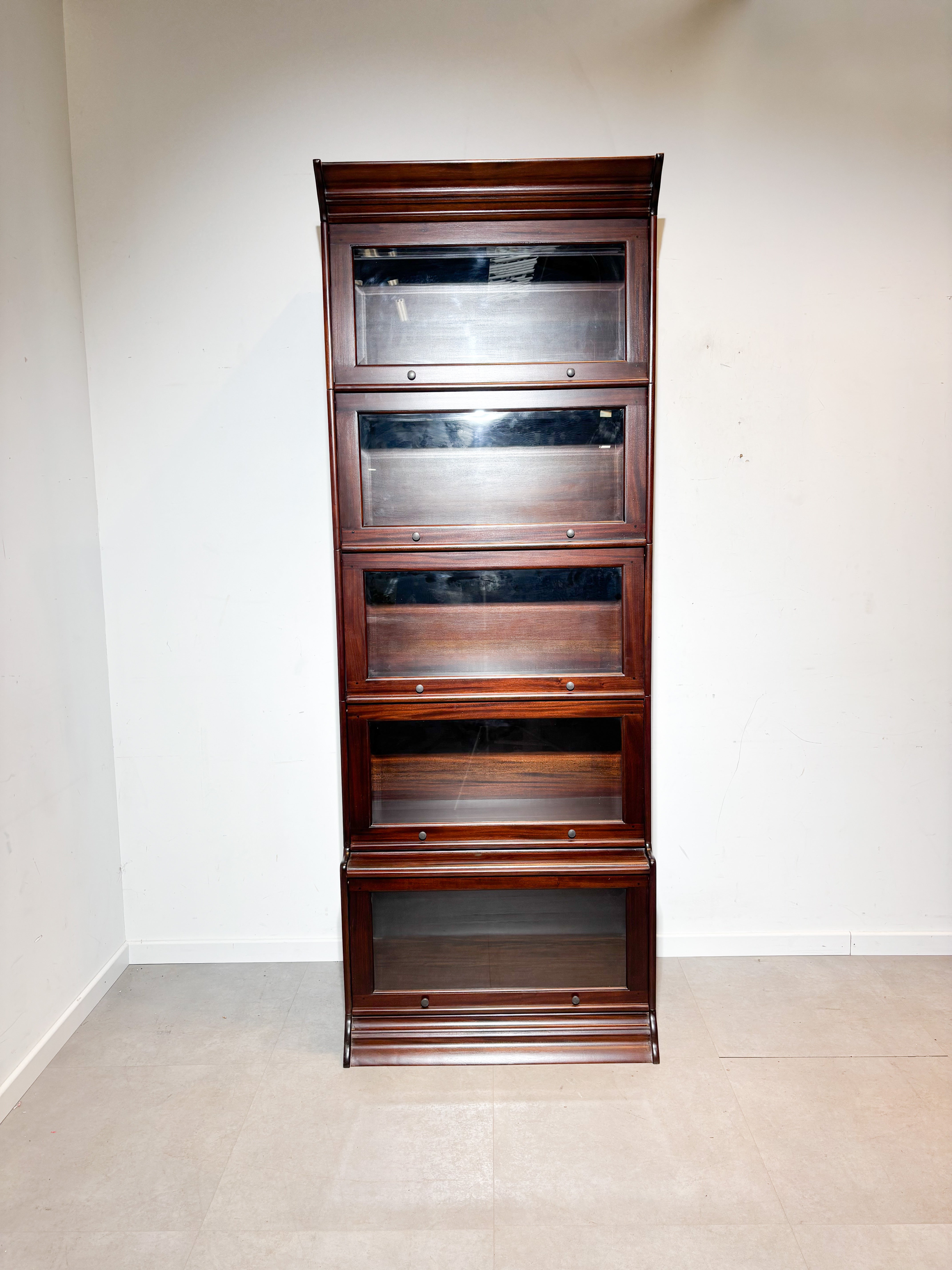 Modular Globe Wernicke Style Cabinet in Mahogany