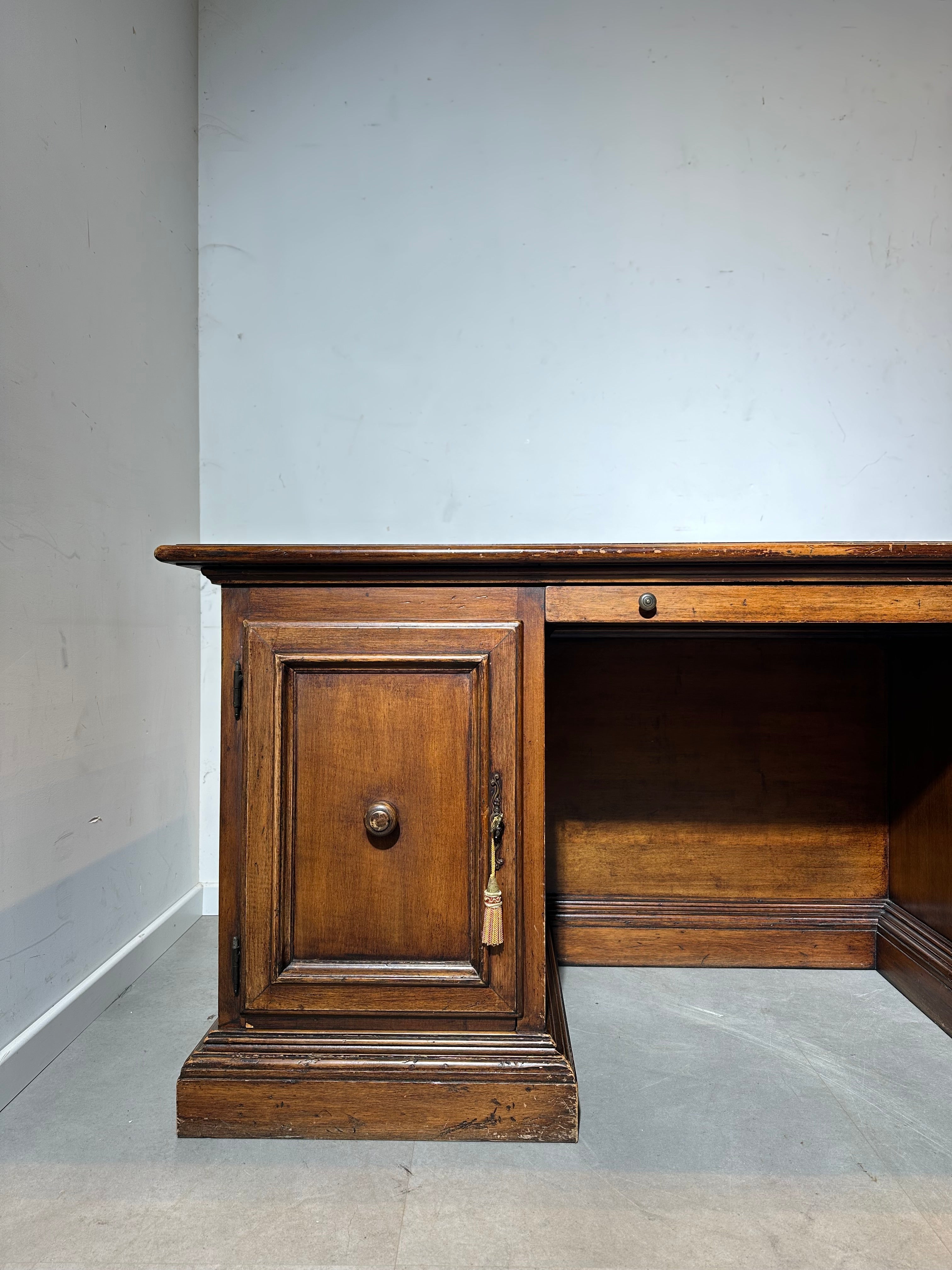 Antique Wooden Executive Desk