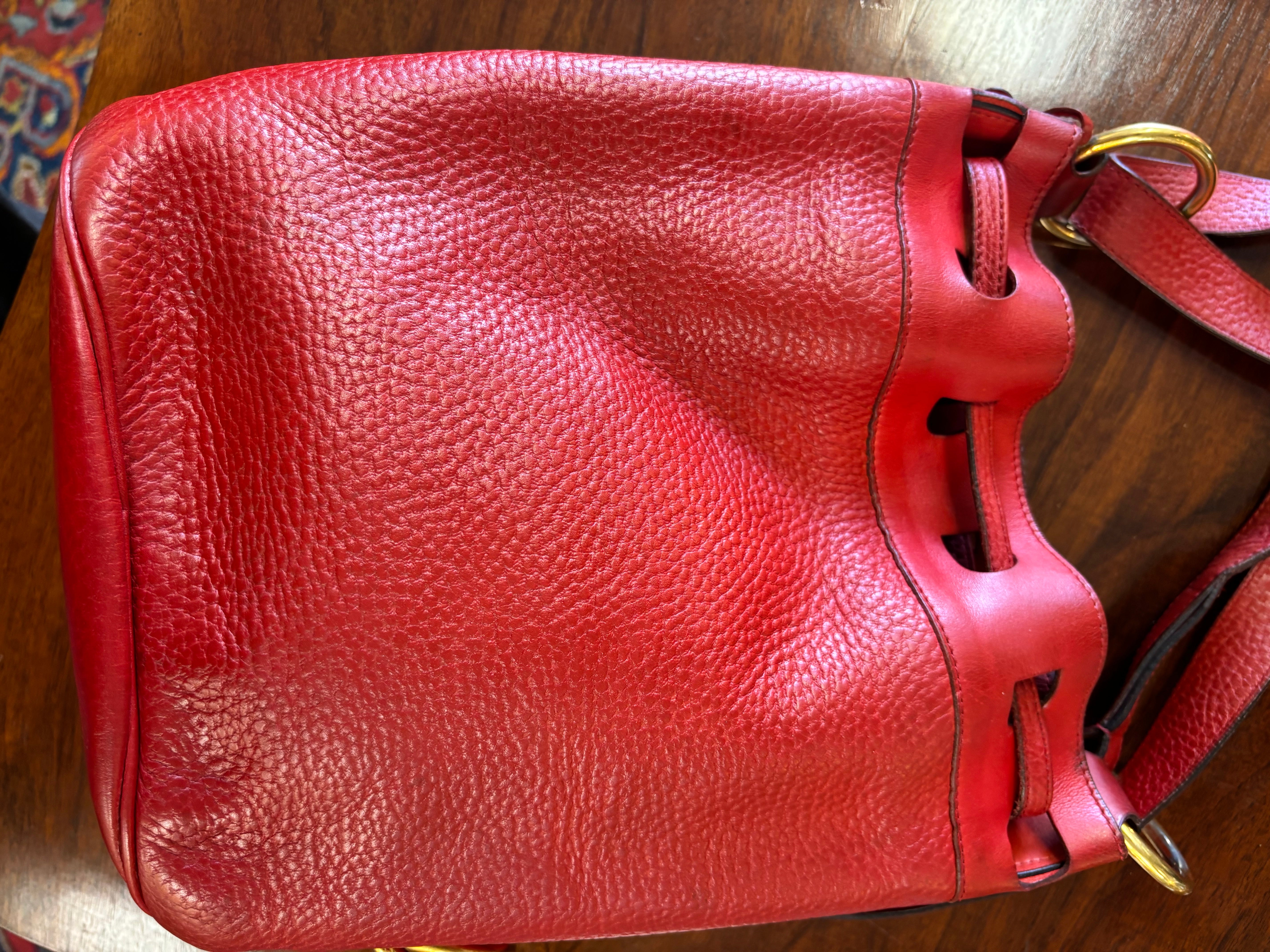 Delvaux “Gibus” Red Bag