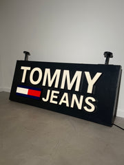 Vintage Tommy Jeans Illuminated Store Sign – Large Advertising Lightbox