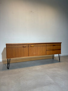 Vintage Hairpin Teak Sideboard