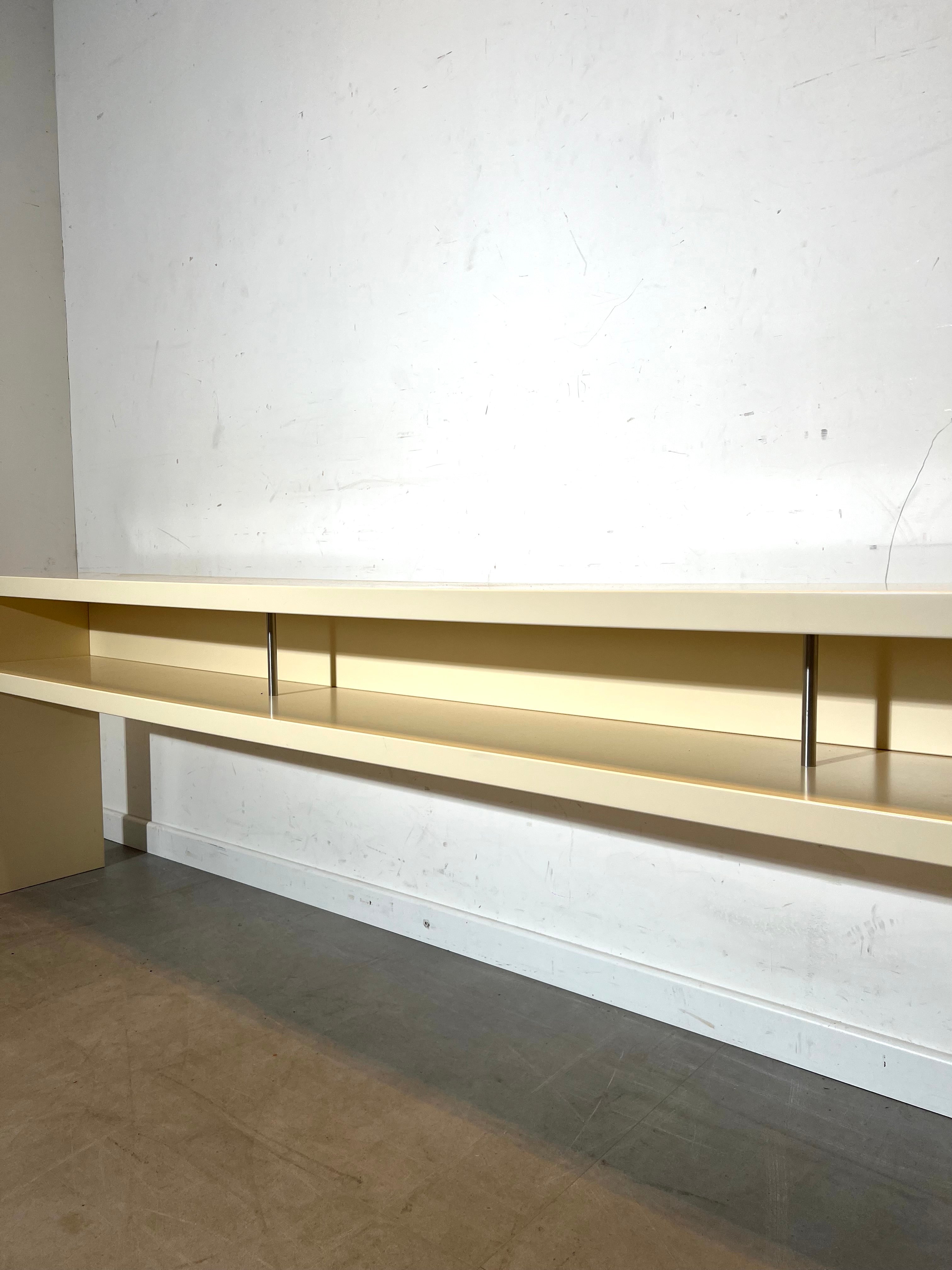 Minimalist Cream Console Table