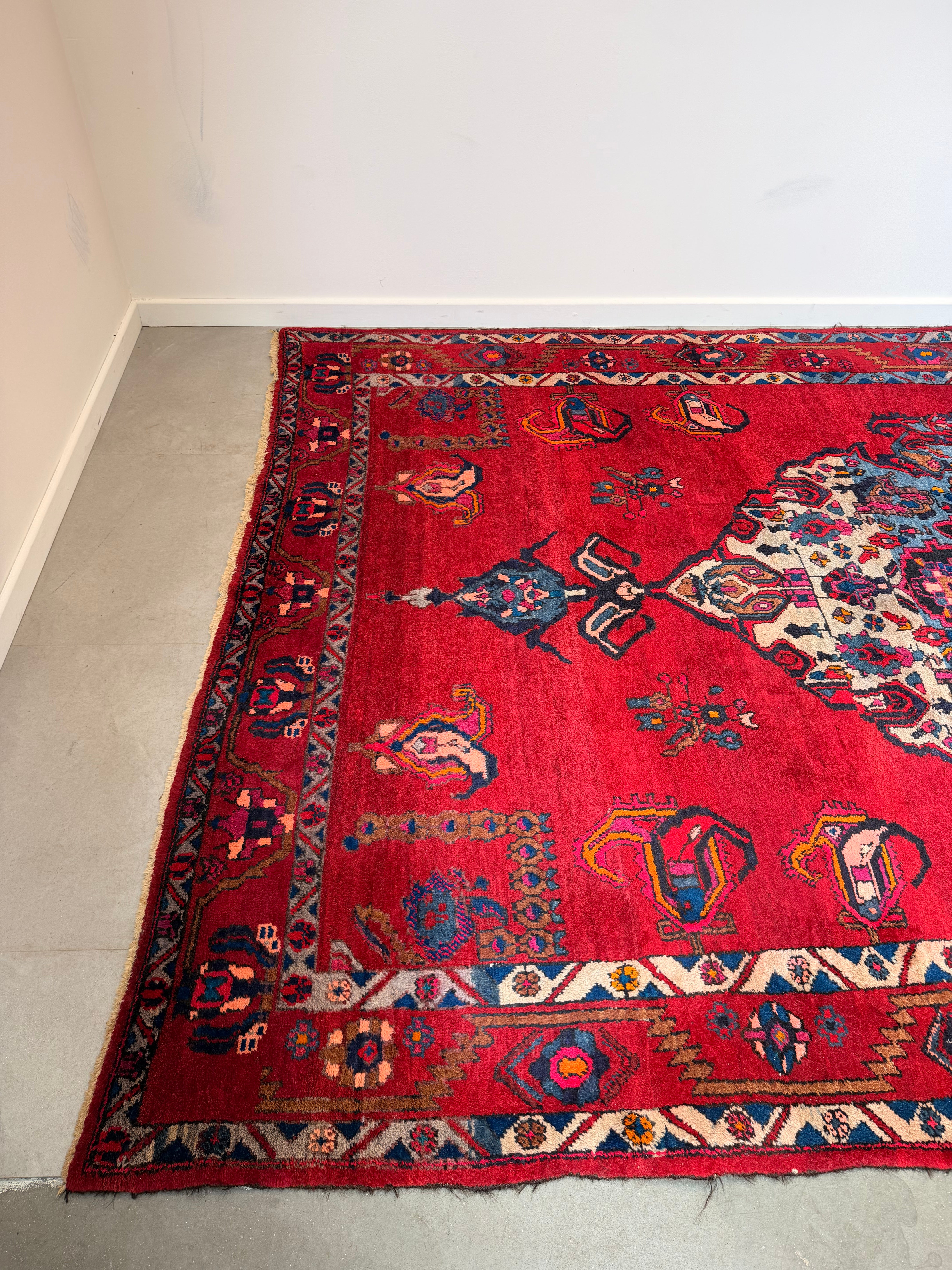 Hand-Knotted Persian Bakhtiar Rug