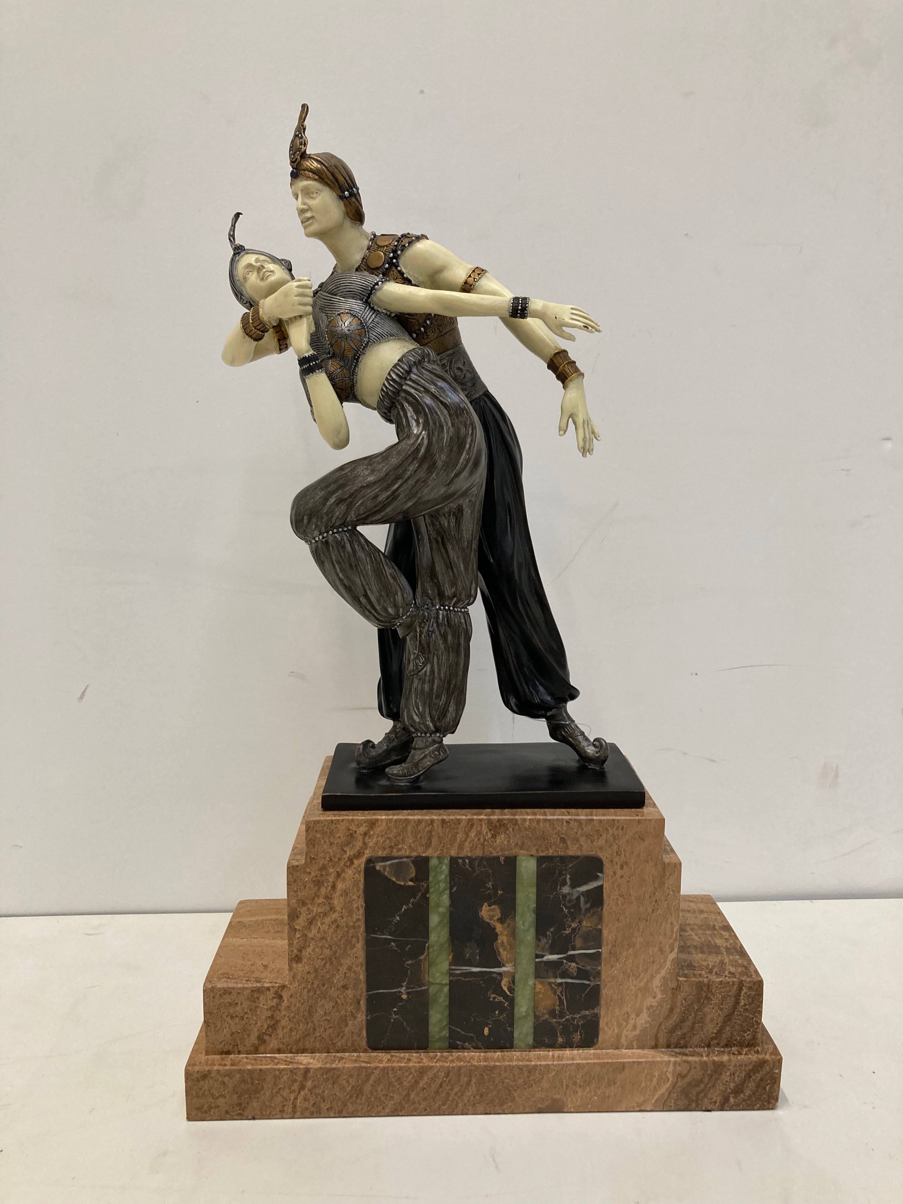 Bronze Statue Persian Dance