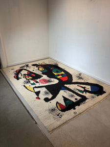 Vintage Rug inspired by Joan Miro 200 x 300 cm