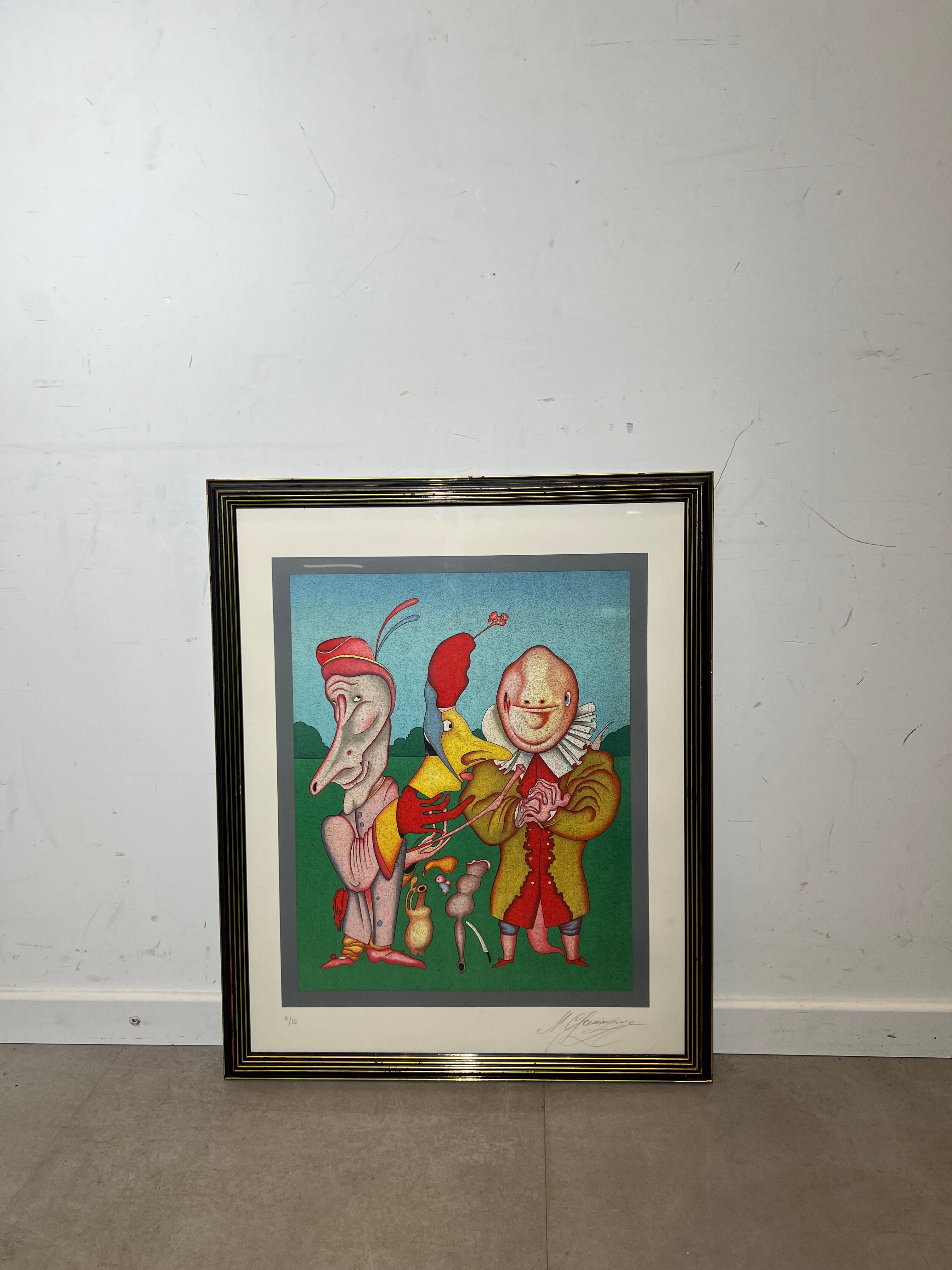 Michail Chemiakin signed lithograph