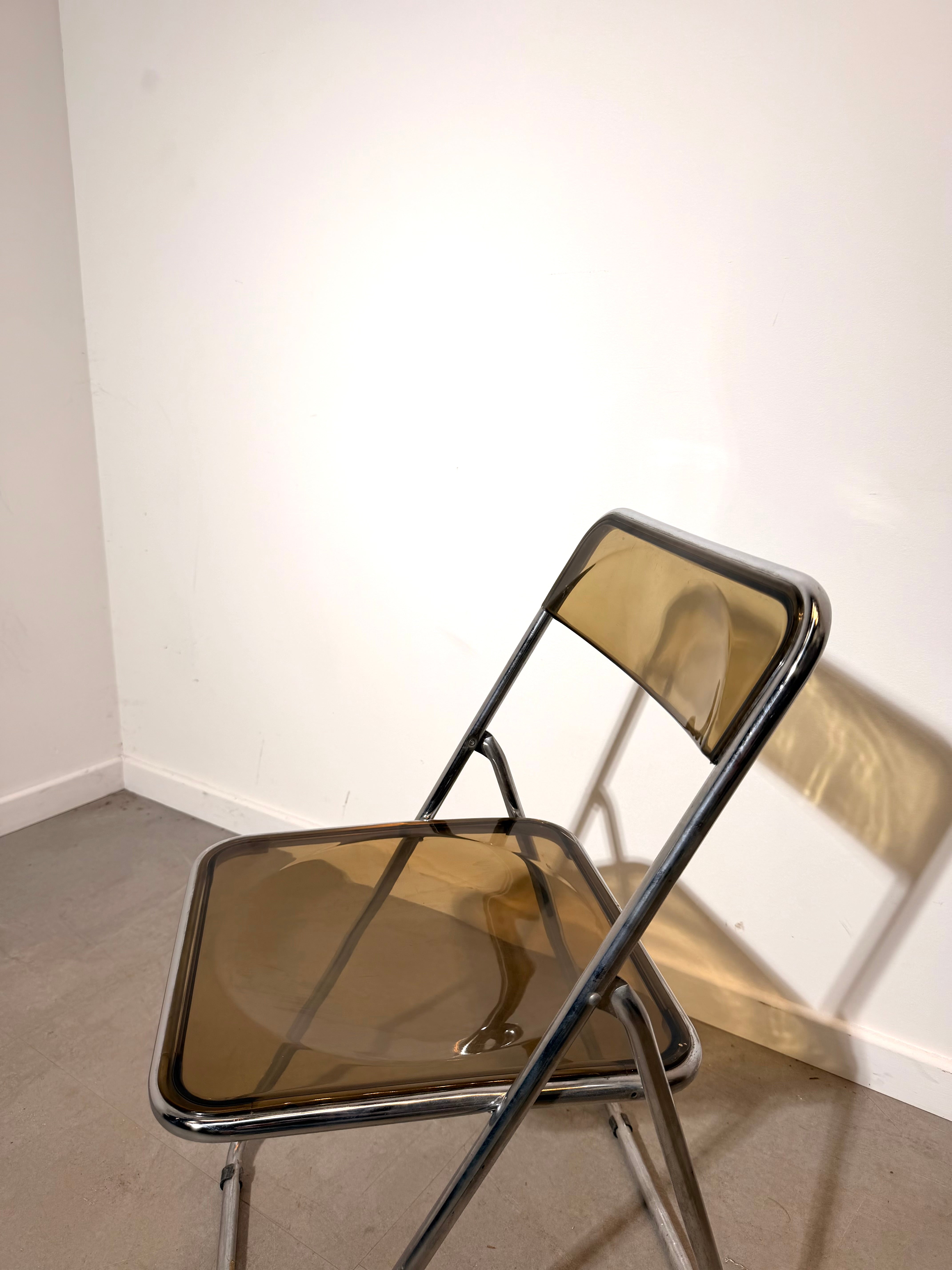 Chrome & Acrylic Folding Chair