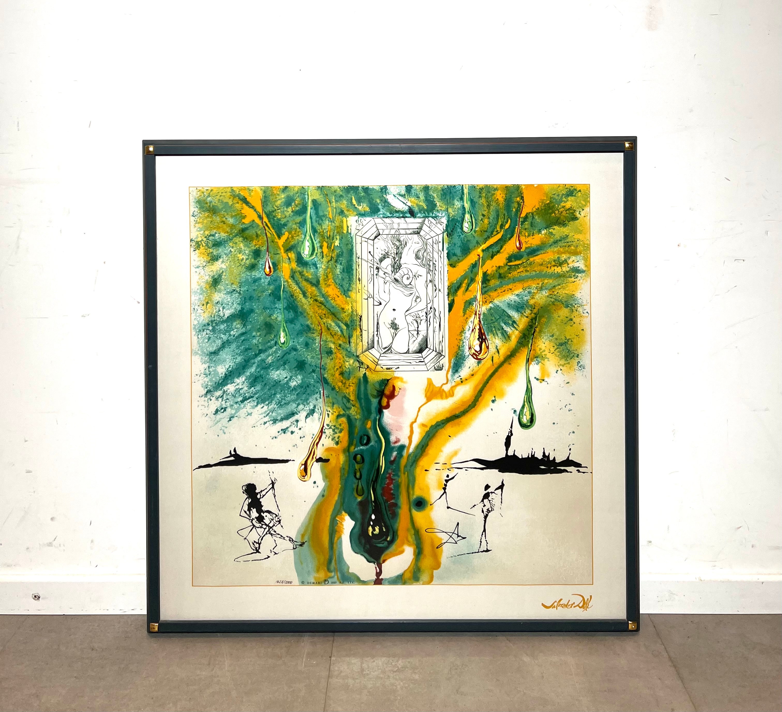 Salvador Dalí – “La Table d’Émeraude” – Framed Lithograph