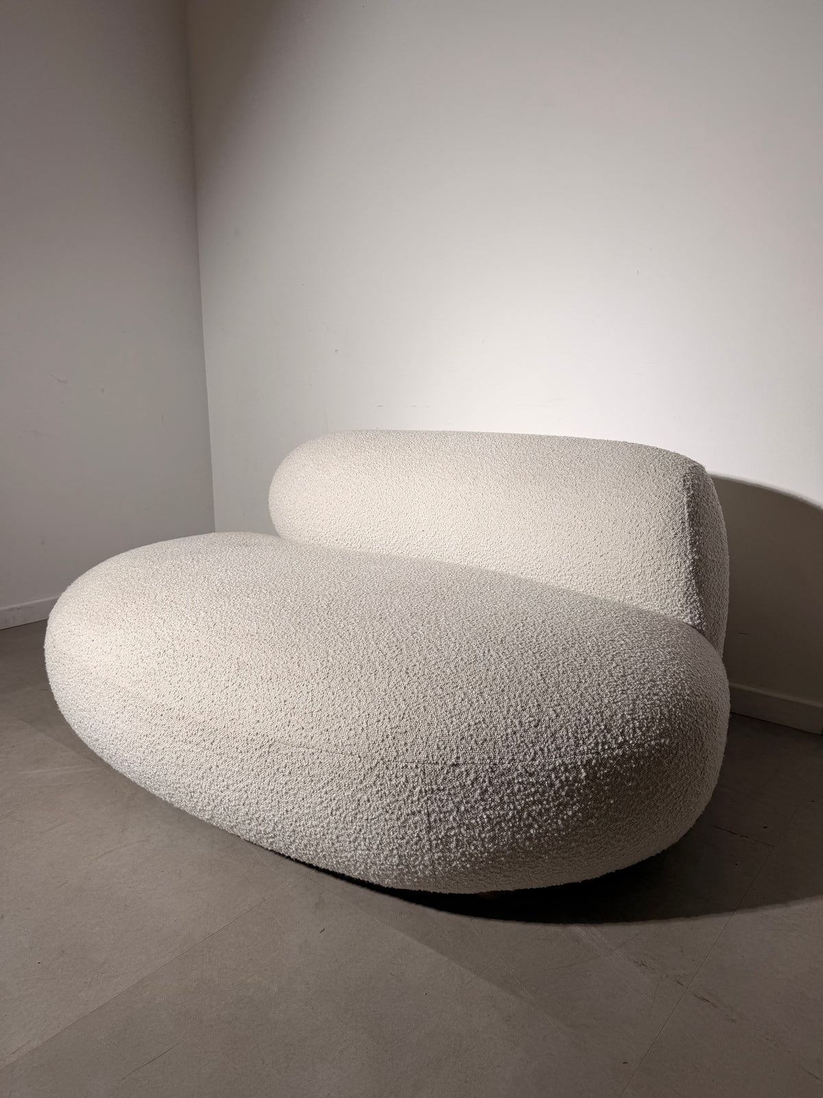 Organic Bouclé Loveseat