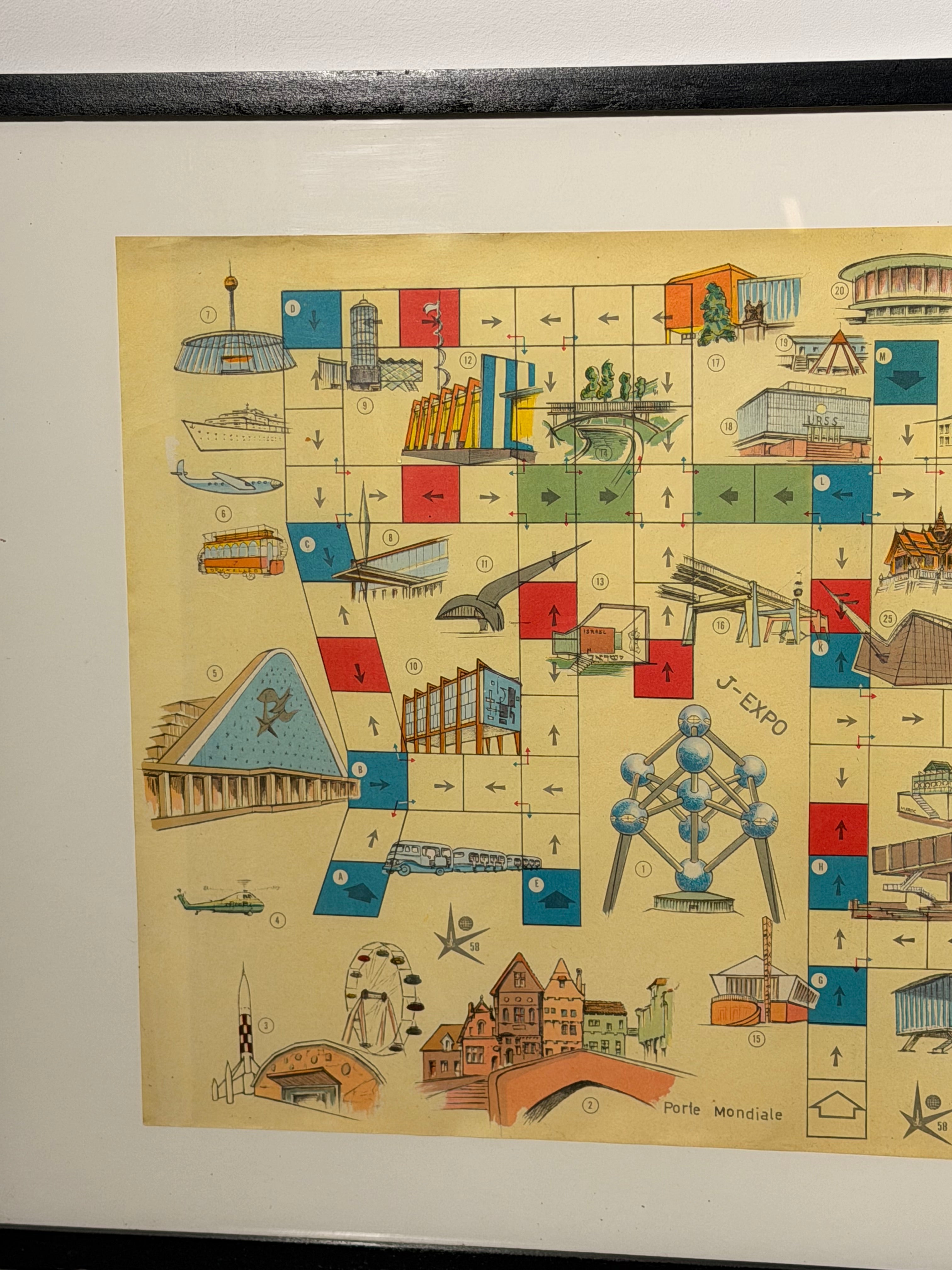 Original Expo 58 Brussels World’s Fair Illustrated Map