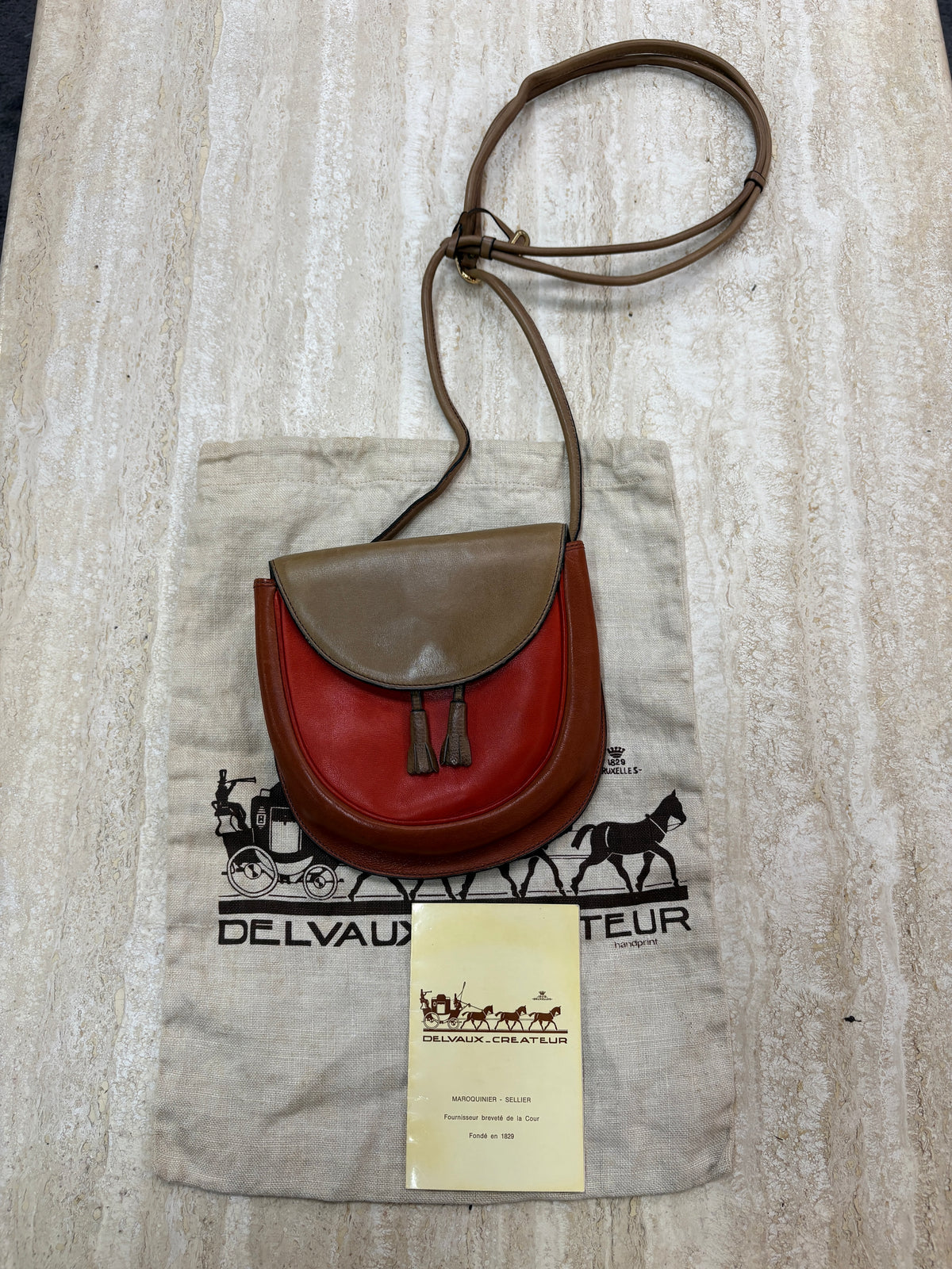 Delvaux Trot Vintage Leather Crossbody Bag