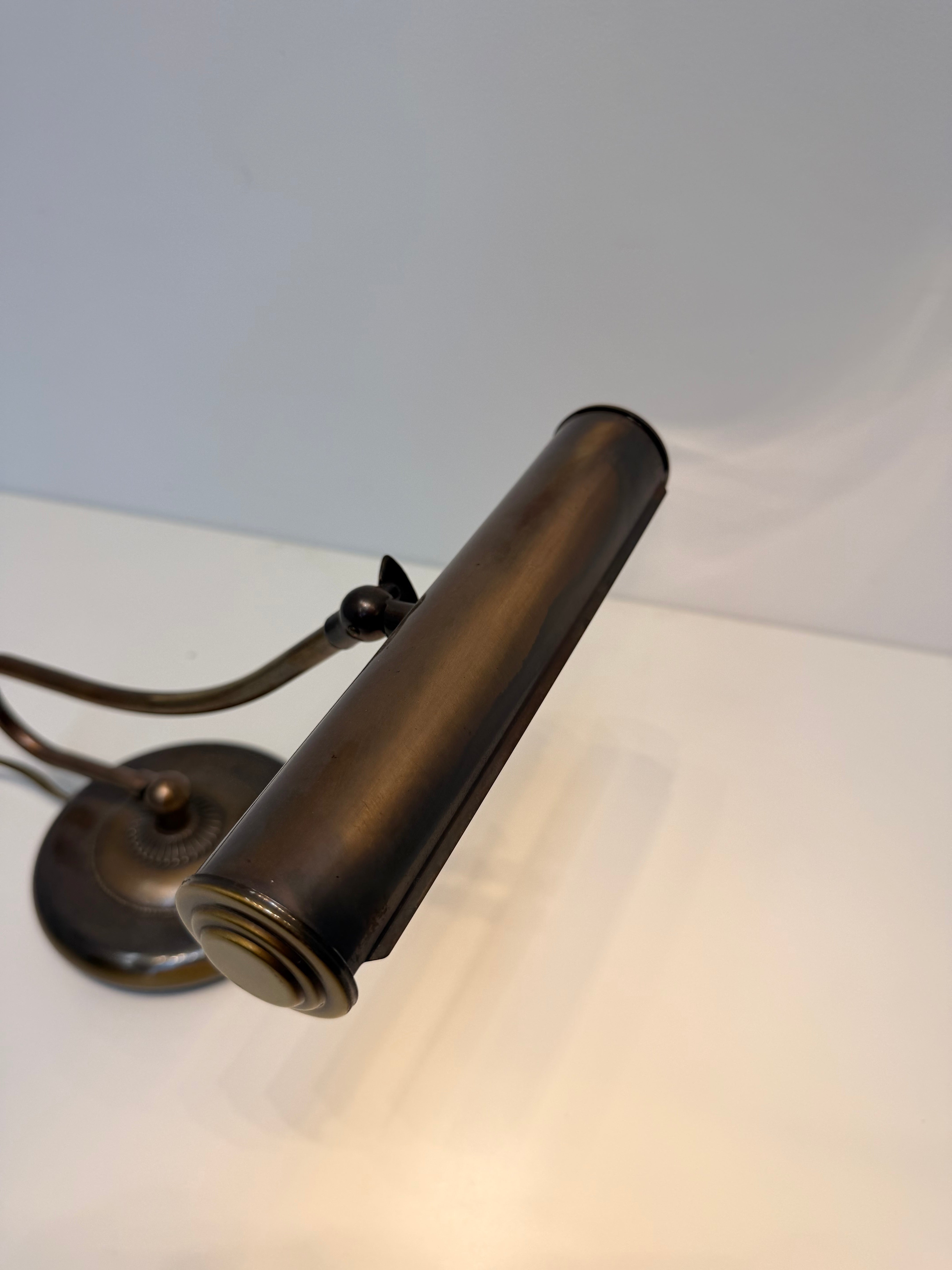 Vintage Adjustable Brass Desk Lamp