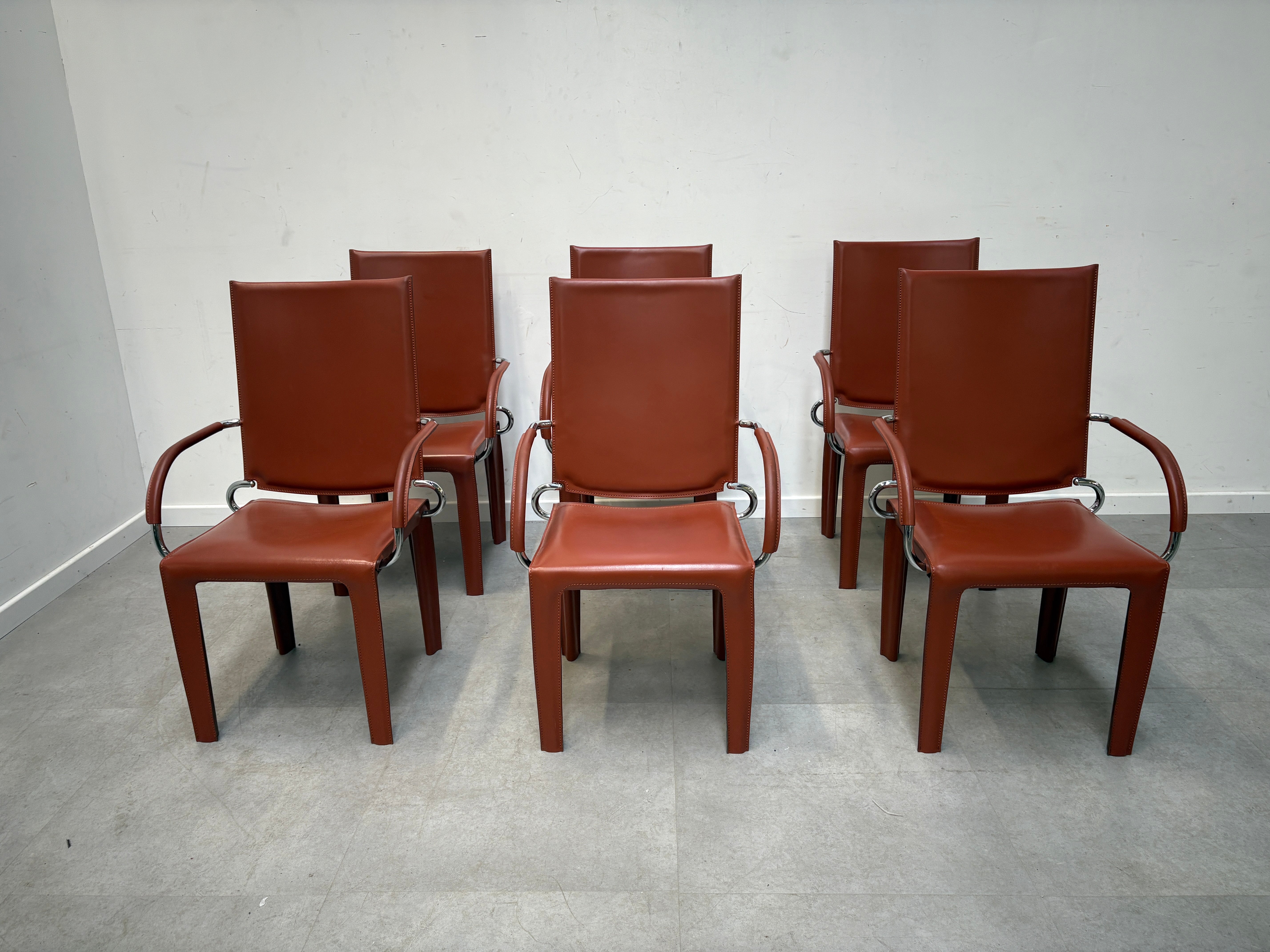 Set of 6 Arper Acadia Chairs