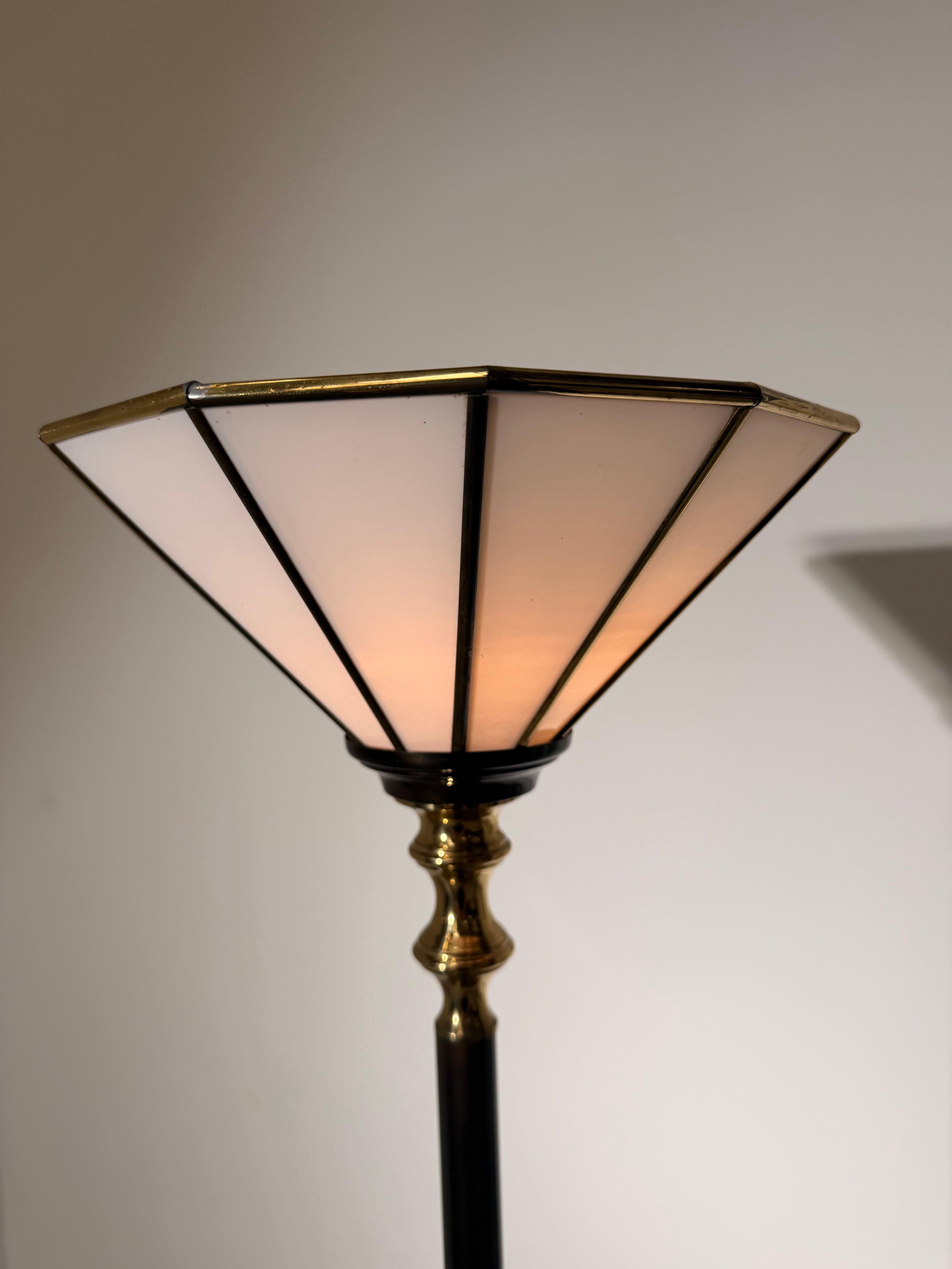 Art Deco Style Torchiere Floor Lamp